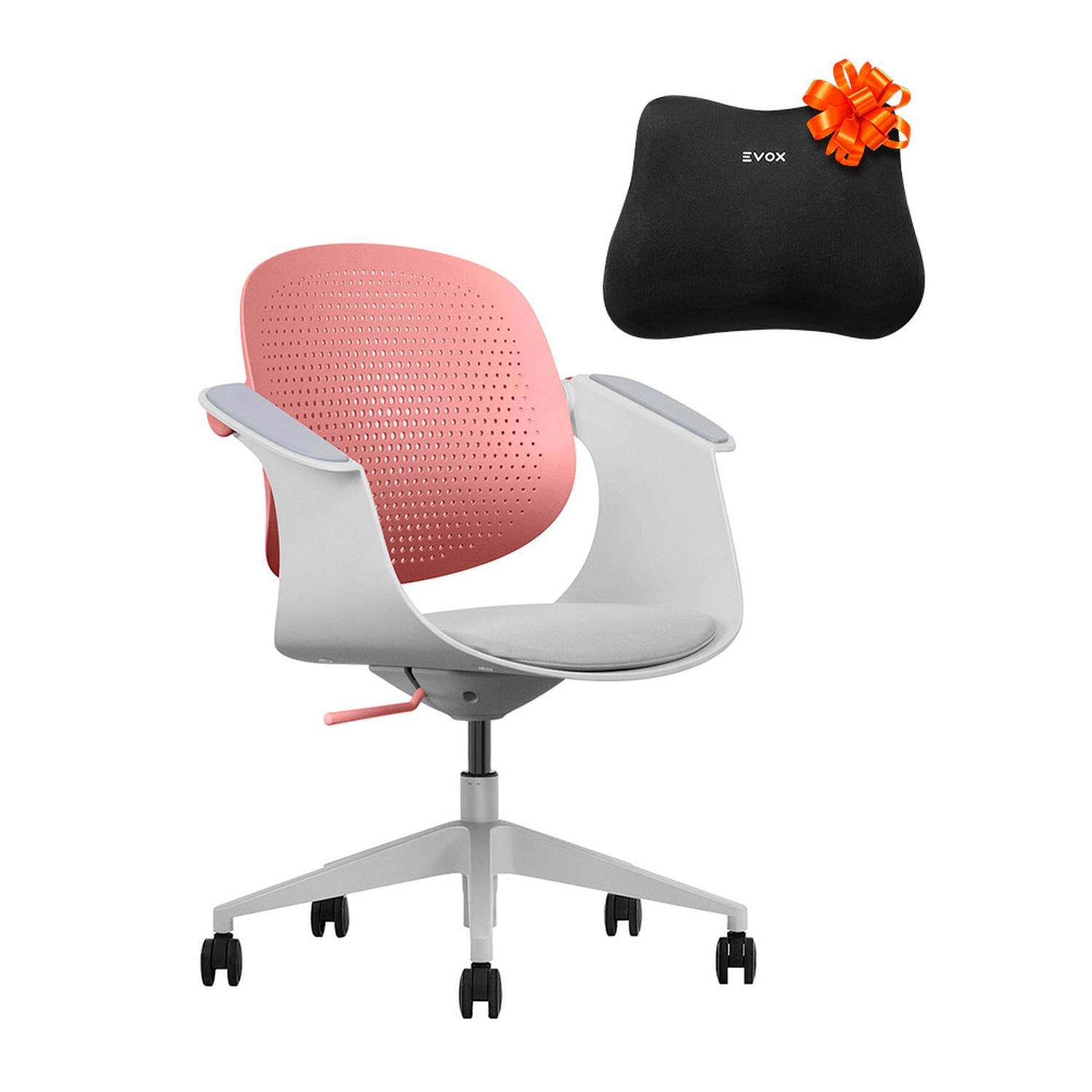 SILLA MULTIUSO ERGONÓMICA ROSA GIRATORIA EVOX F2R - 1