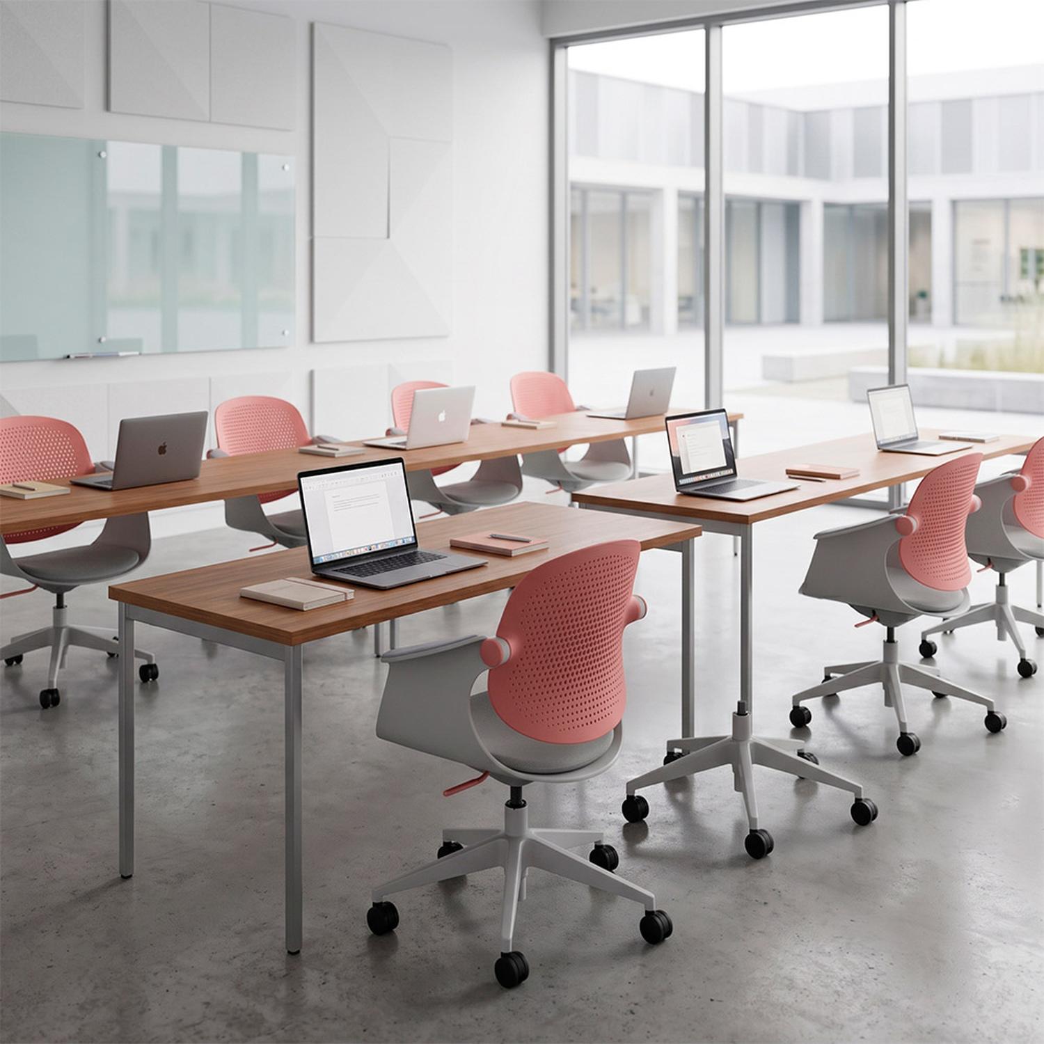 SILLA MULTIUSO ERGONÓMICA ROSA GIRATORIA EVOX F2R - 9