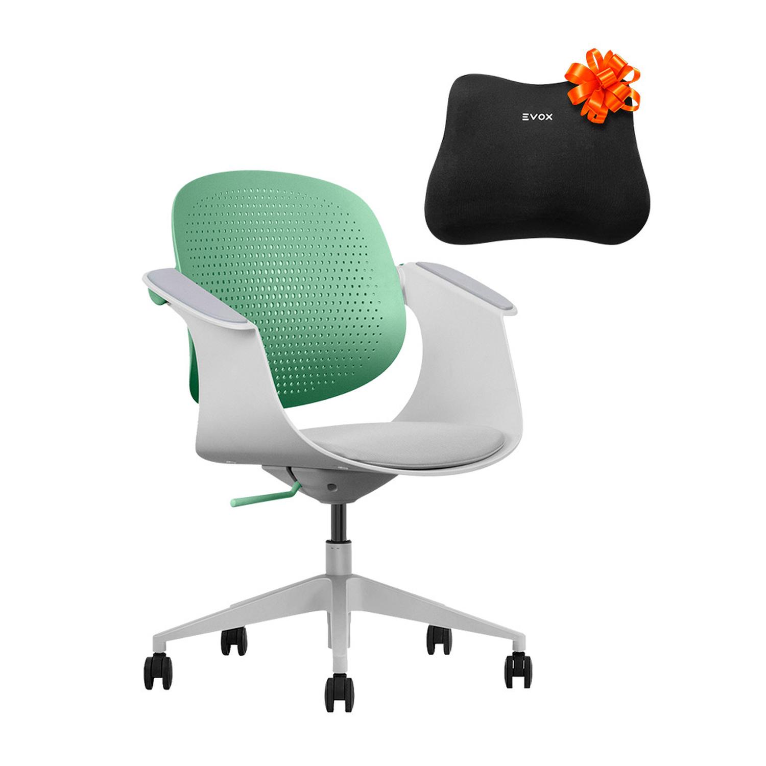 SILLA MULTIUSO ERGONÓMICA VERDE GIRATORIA EVOX F2V - 1