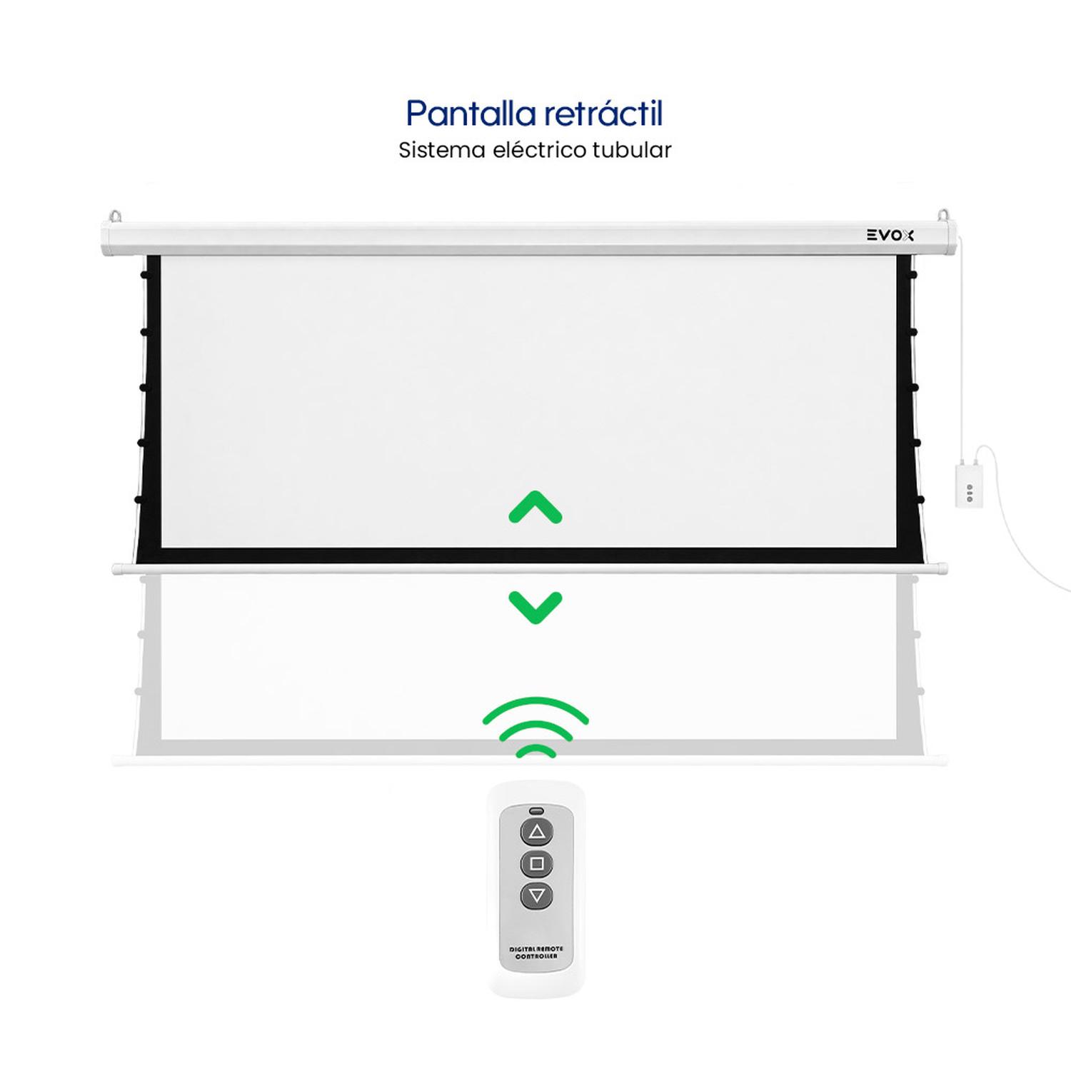 ECRAN ELÉCTRICO TENSIONADO EVOX PANTALLA DE 120 PULGADAS CON FIBRA DE VIDRIO - 3