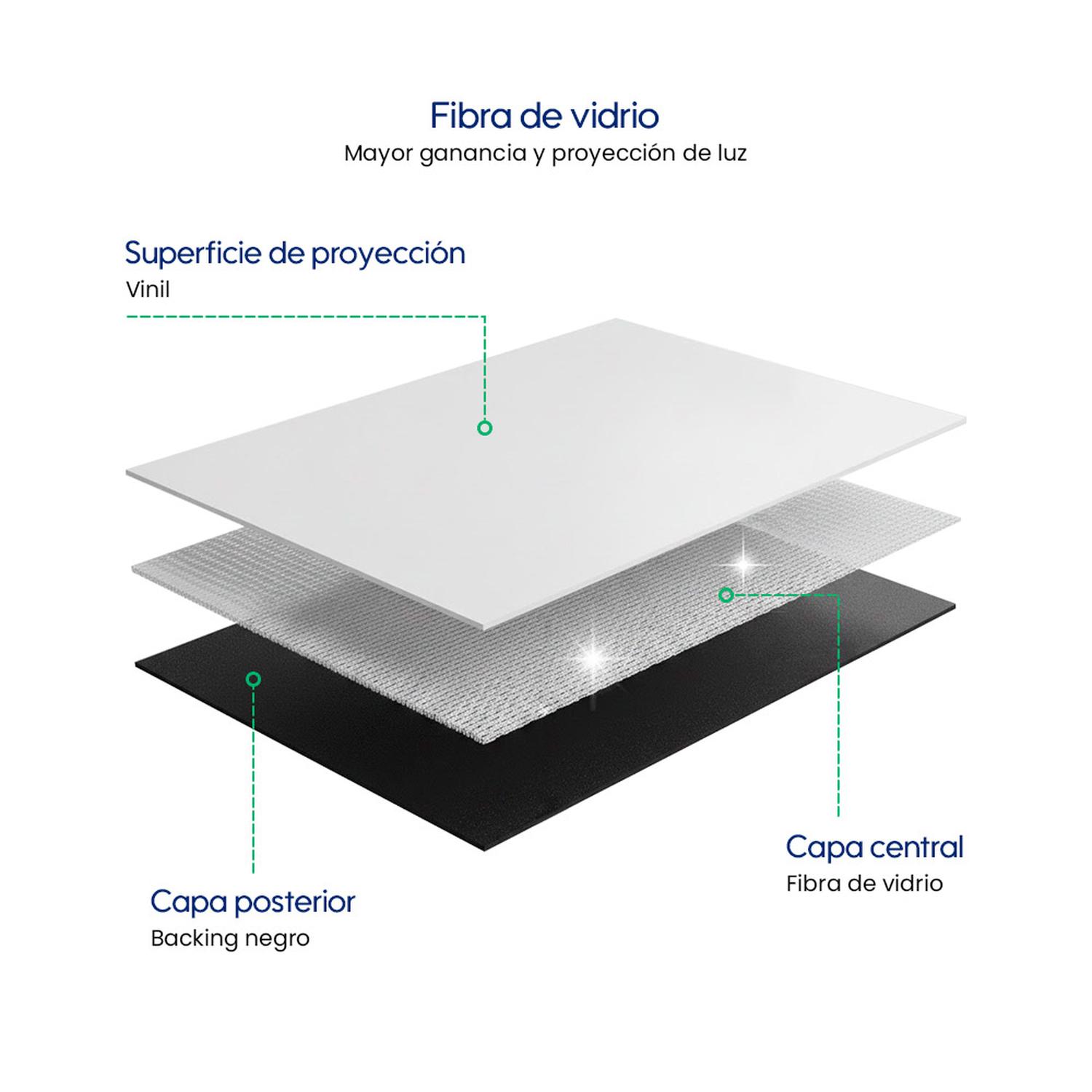 ECRAN ELÉCTRICO TENSIONADO EVOX PANTALLA DE 120 PULGADAS CON FIBRA DE VIDRIO - 6