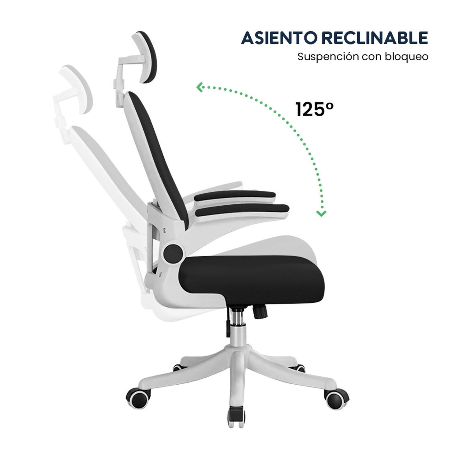 SILLA DE OFICINA ERGONÓMICA EVOX ONE E2-W (CT256) CON SOPORTE LUMBAR AJUSTABLE - 6