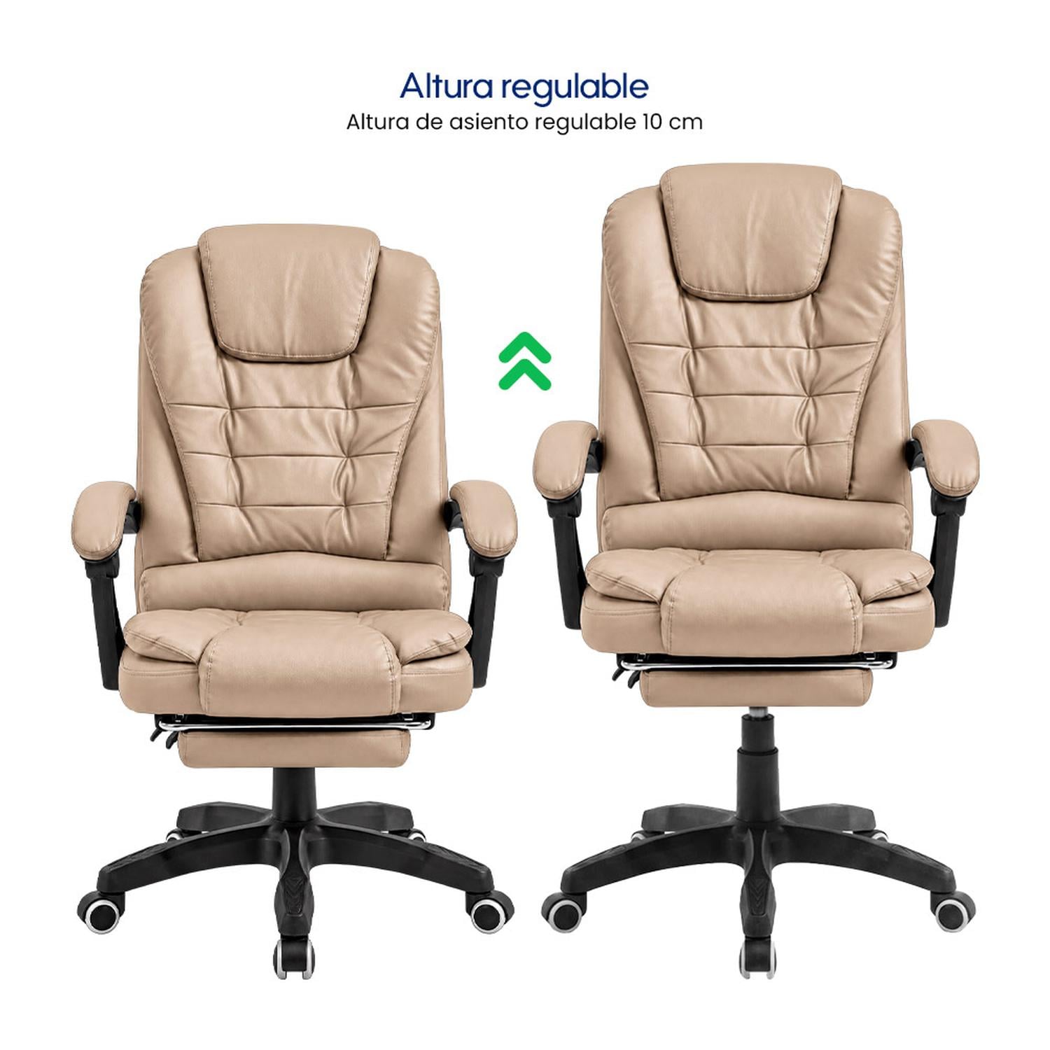 SILLA EVOX ONE C7RN MASAJEADORA REPOSAPIÉS KAKI - 2