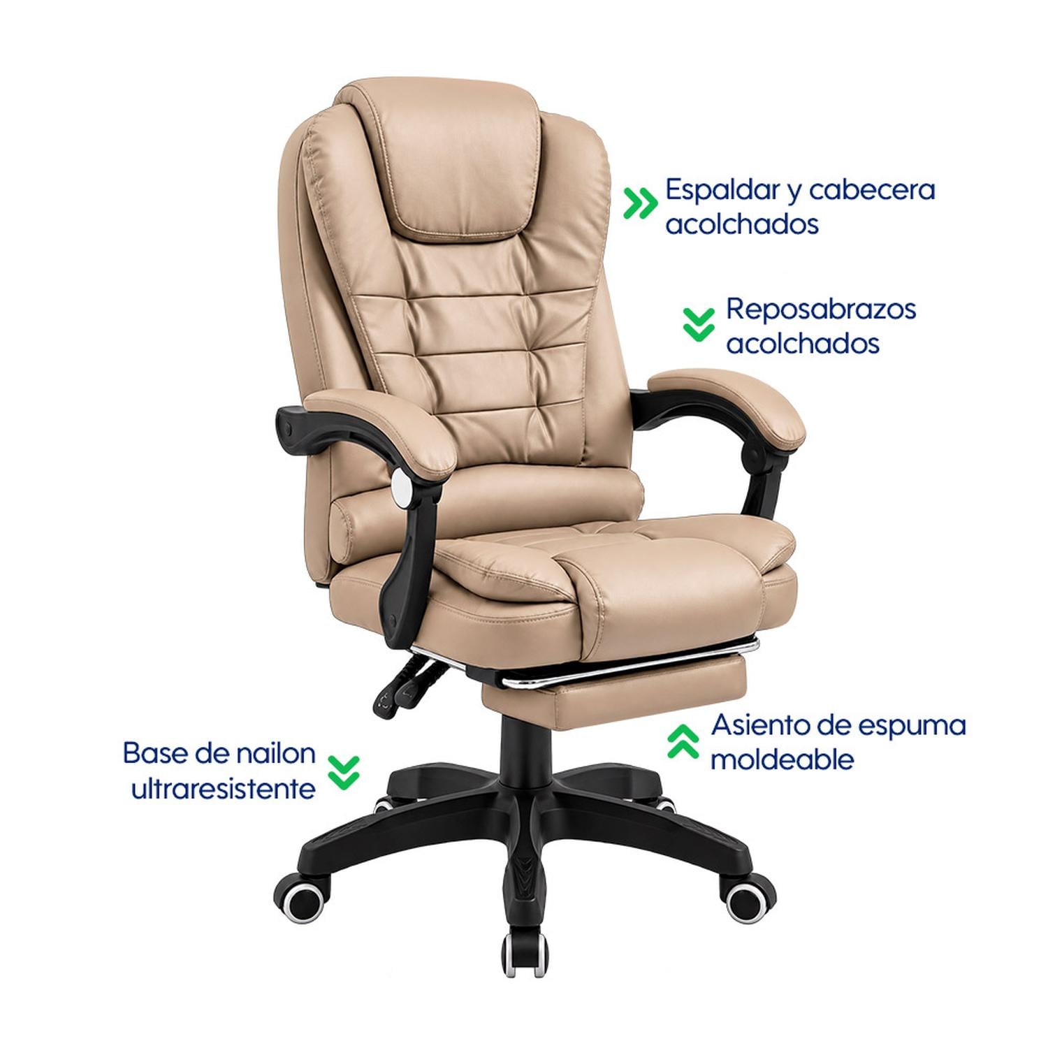 SILLA EVOX ONE C7RN MASAJEADORA REPOSAPIÉS KAKI - 3