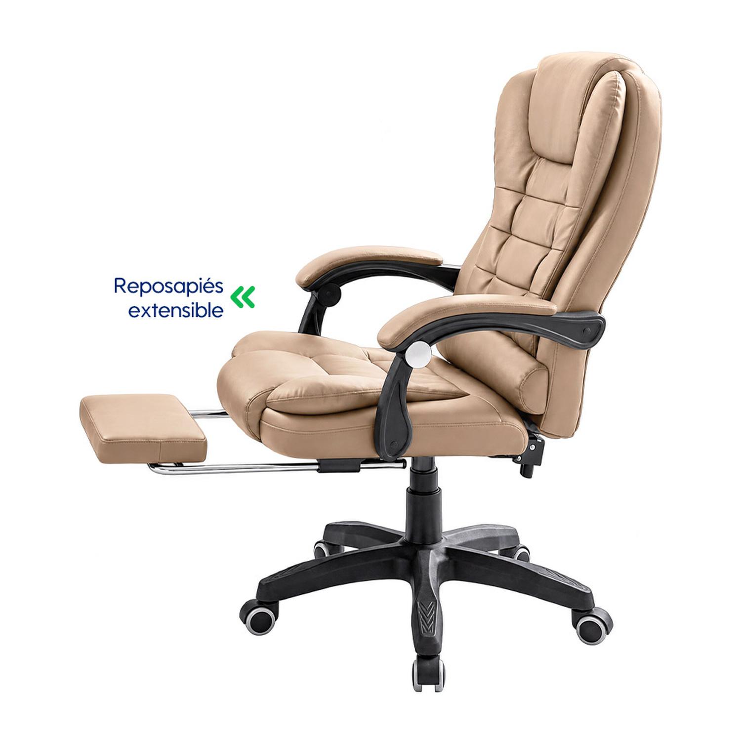 SILLA EVOX ONE C7RN MASAJEADORA REPOSAPIÉS KAKI - 5