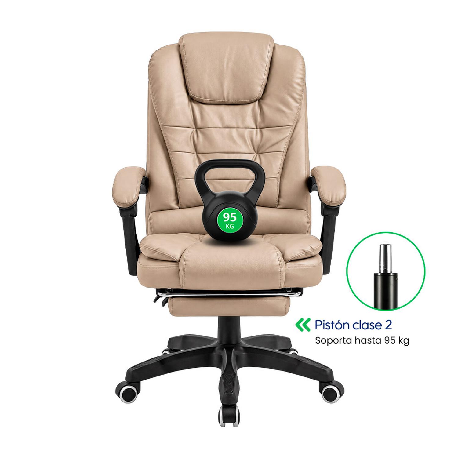 SILLA EVOX ONE C7RN MASAJEADORA REPOSAPIÉS KAKI - 7
