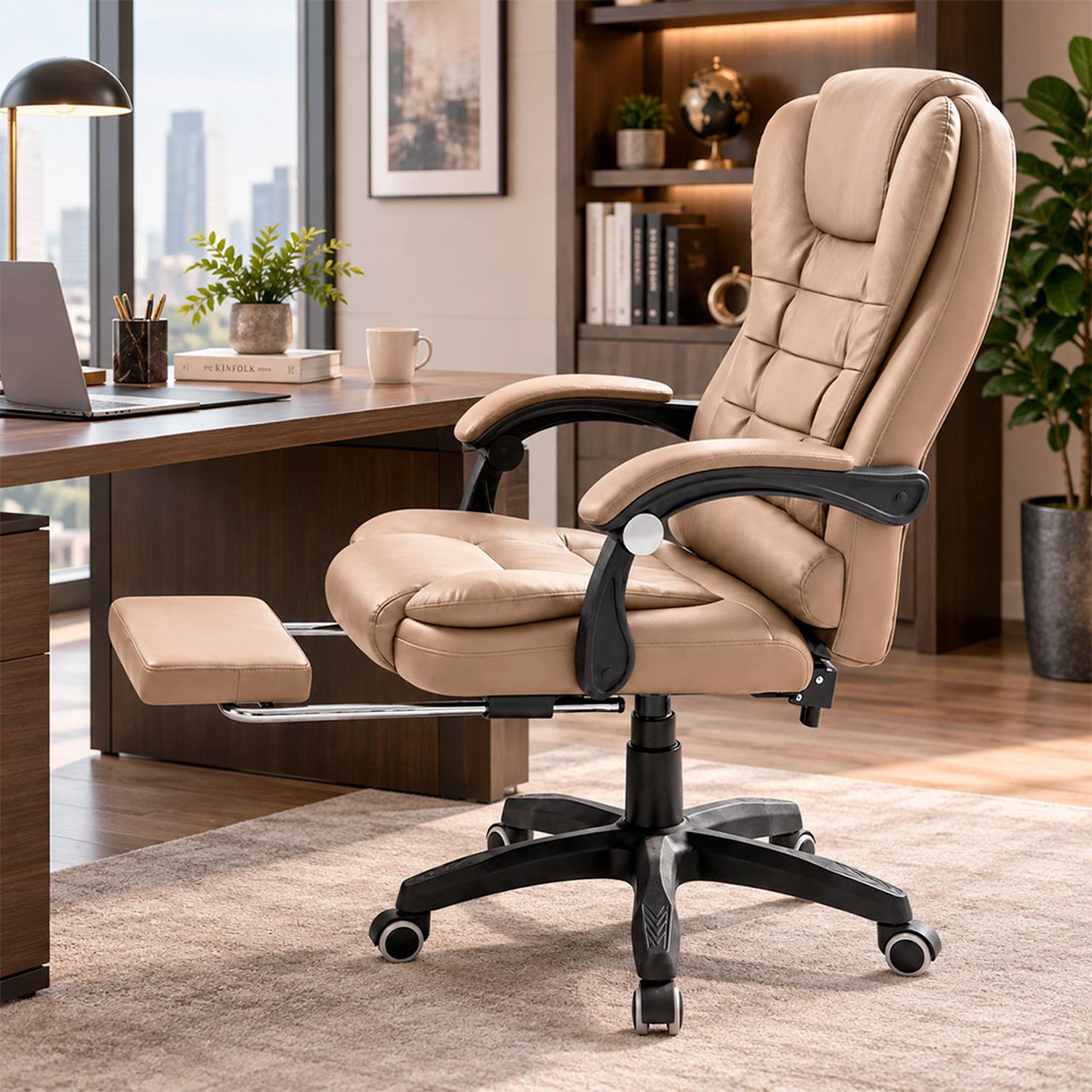 SILLA EVOX ONE C7RN MASAJEADORA REPOSAPIÉS KAKI - 9