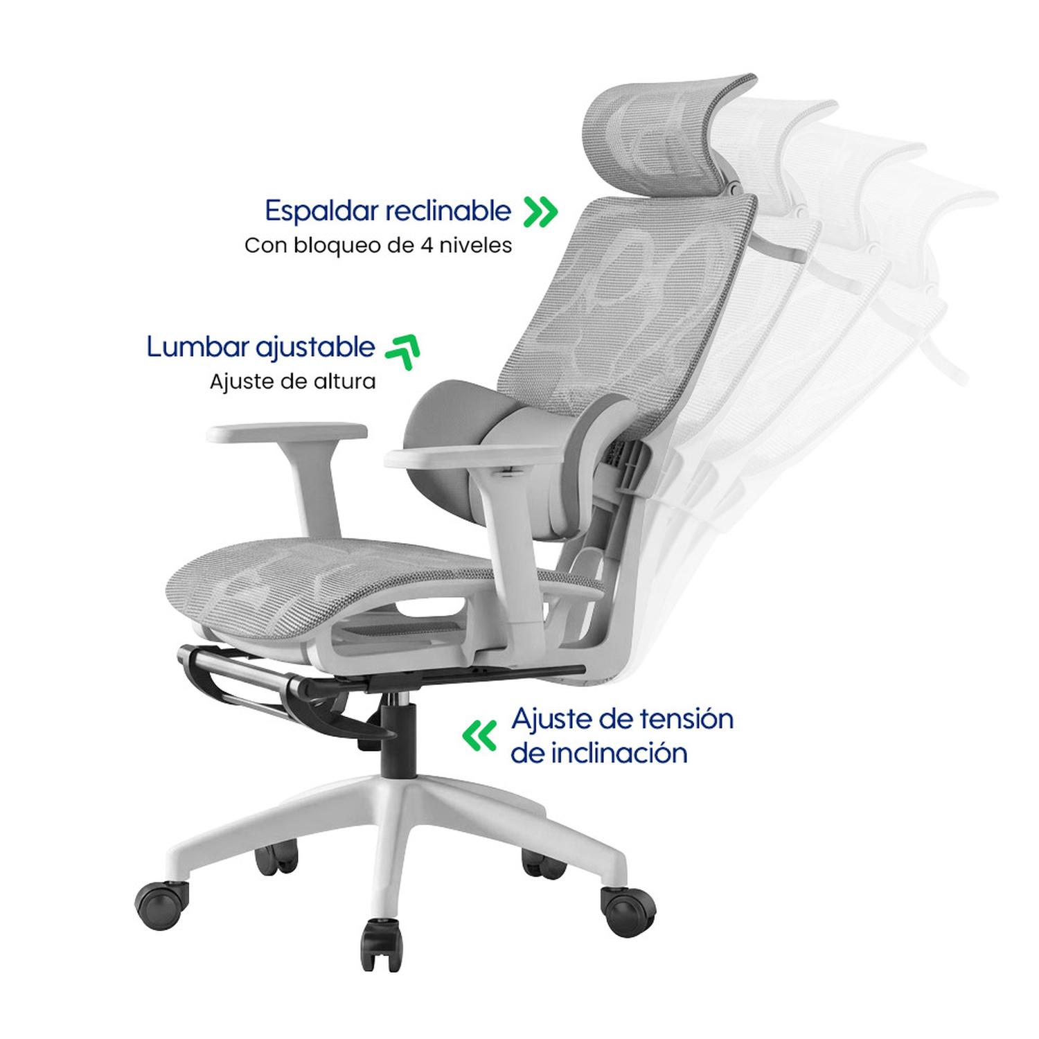 SILLA EVOX ADVANCE C271 GRIS - 5