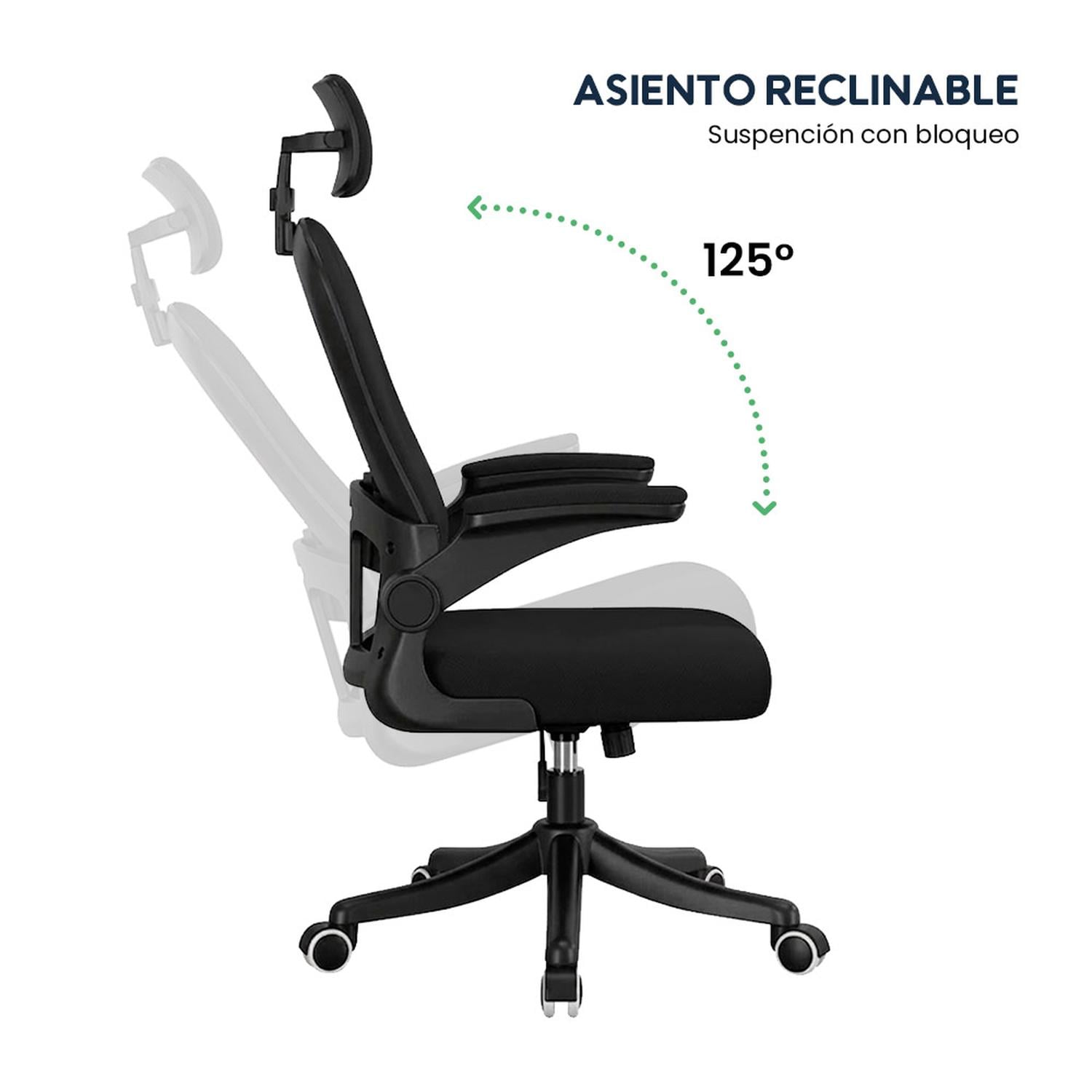 SILLA DE OFICINA ERGONÓMICA EVOX ONE E2-B (CT256) CON SOPORTE LUMBAR AJUSTABLE - 6