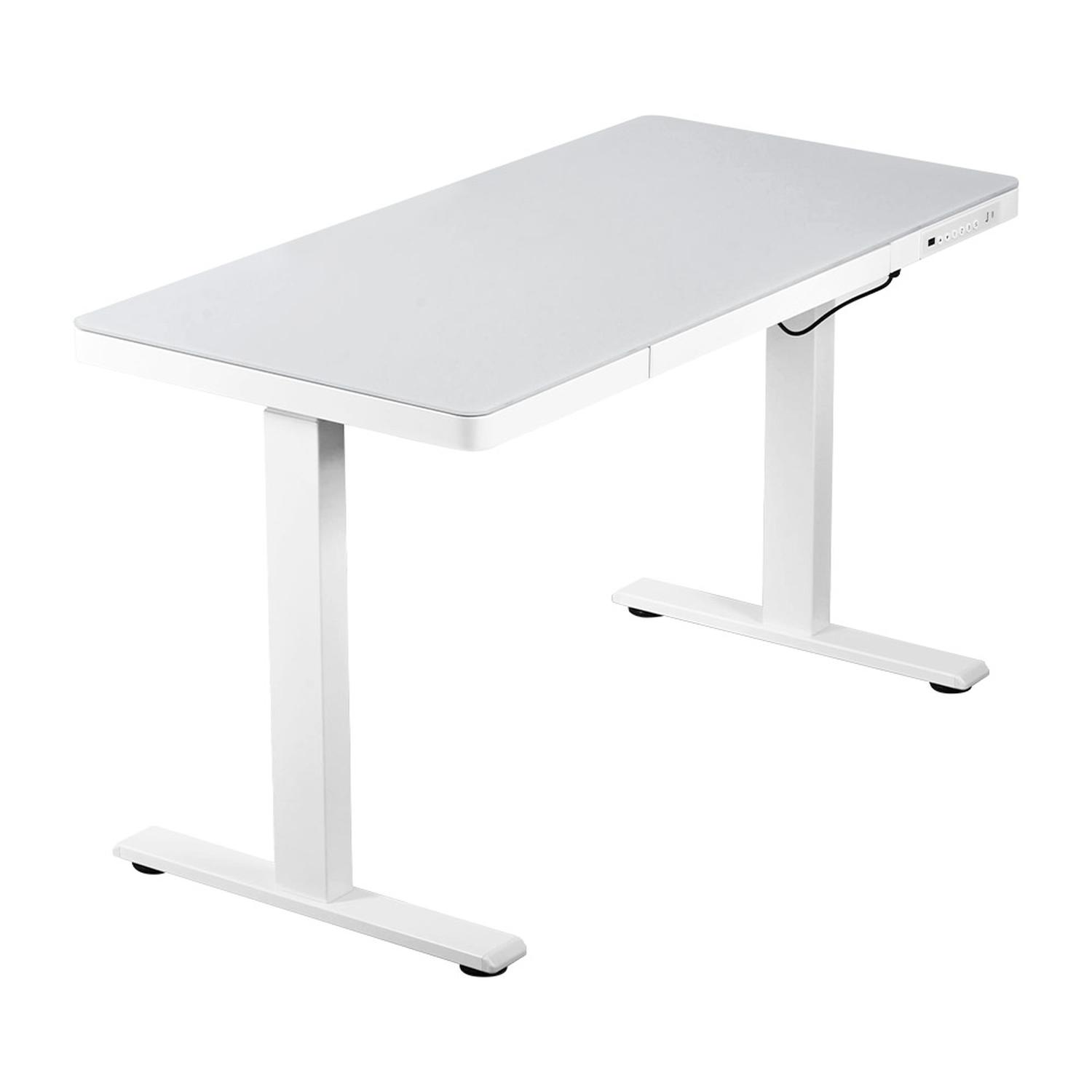 ESCRITORIO ELÉCTRIVO EVOX DE VIDRIO 1SB GLASS BLANCO - 1