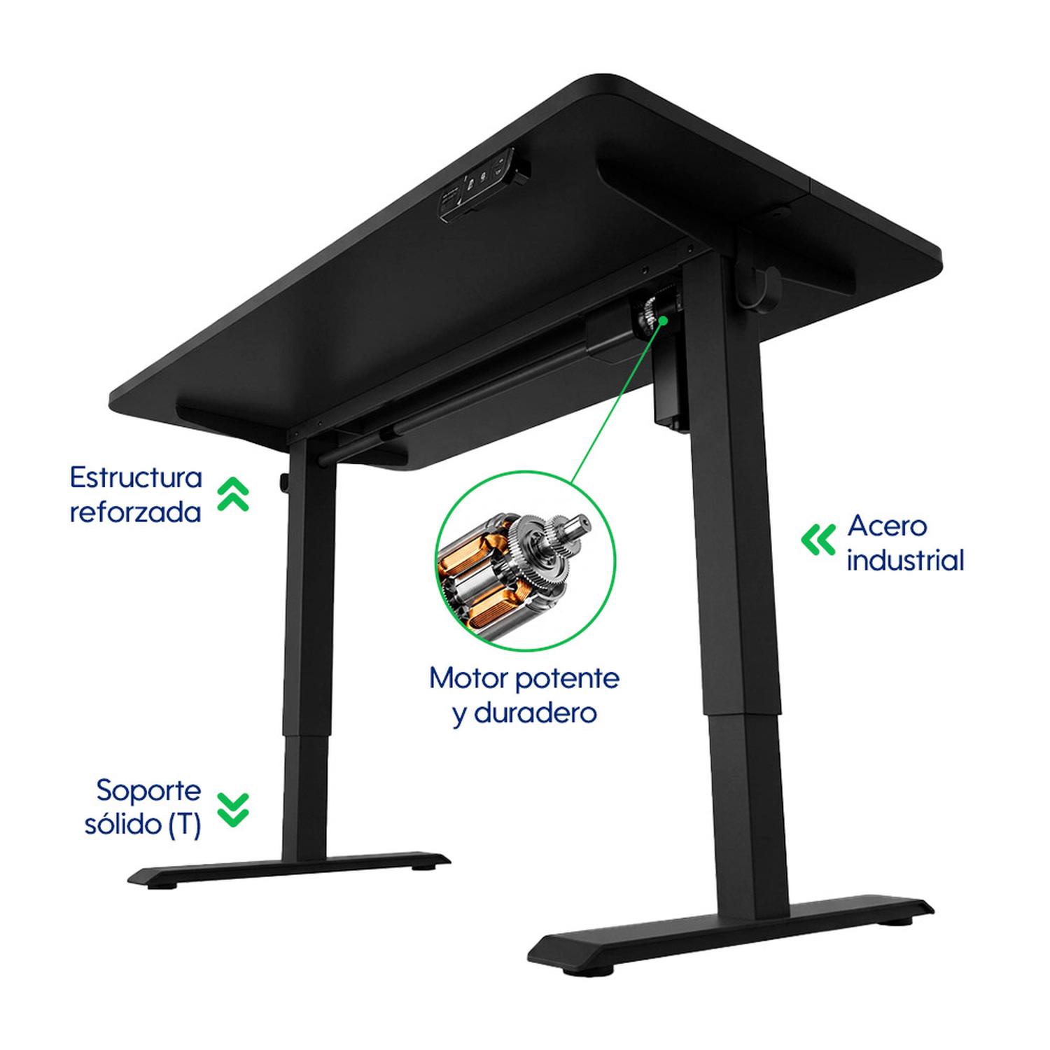 ESCRITORIO ELÉCTRICO EVOX MADERA WBE NEGRO - 4
