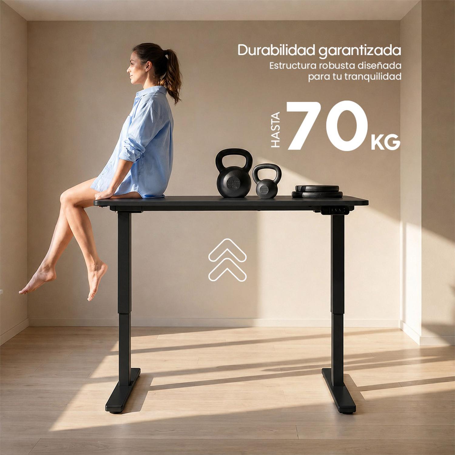 ESCRITORIO ELÉCTRICO EVOX MADERA WBE NEGRO - 6