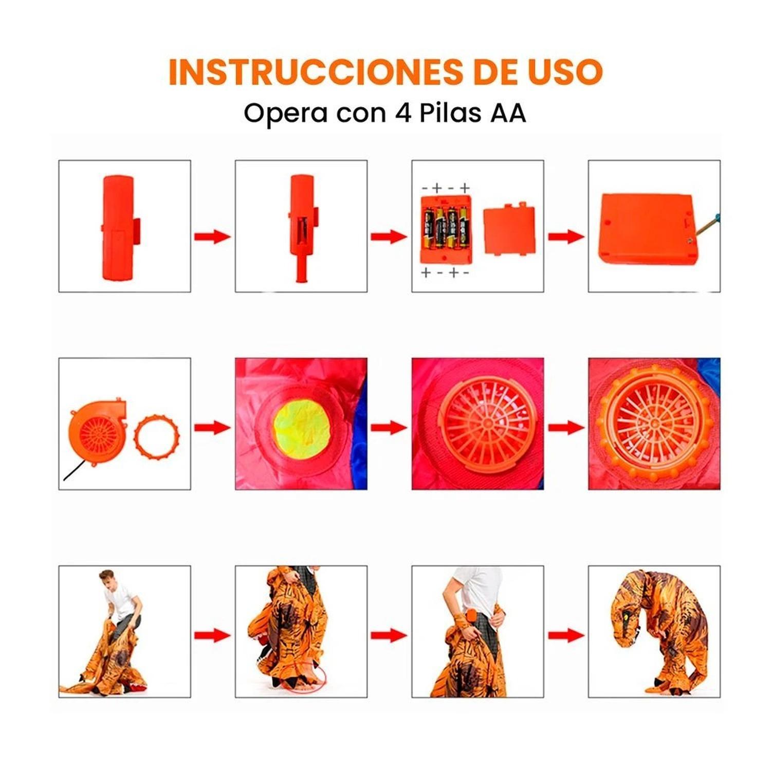 DISFRAZ INFLABLE DE GORILA NIÑO PARA HALLOWEEN Y COSPLAY - 8