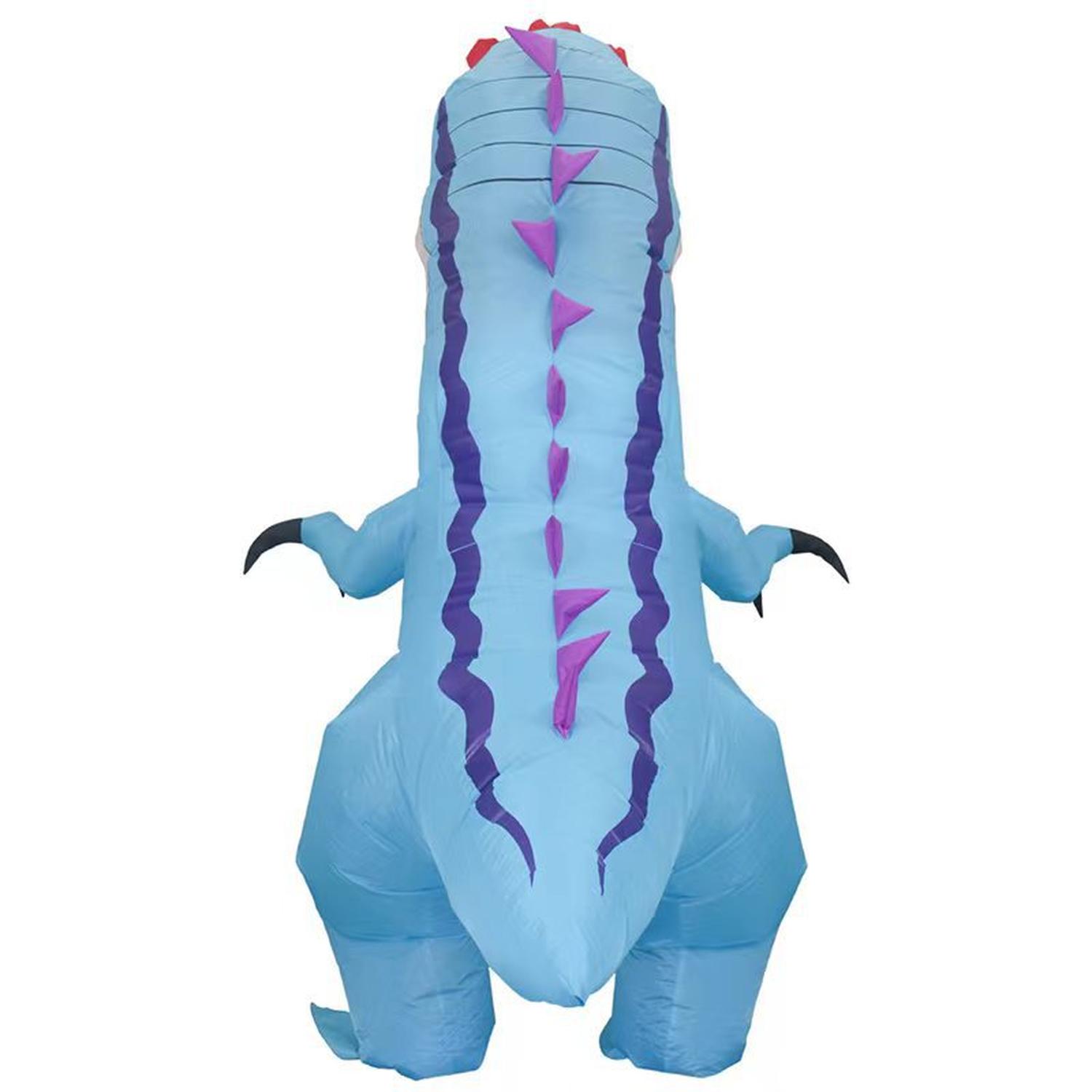 DISFRAZ INFLABLE DE DINOSAURIO CABEZÓN CELESTE NIÑO PARA HALLOWEEN Y COSPLAY - 7