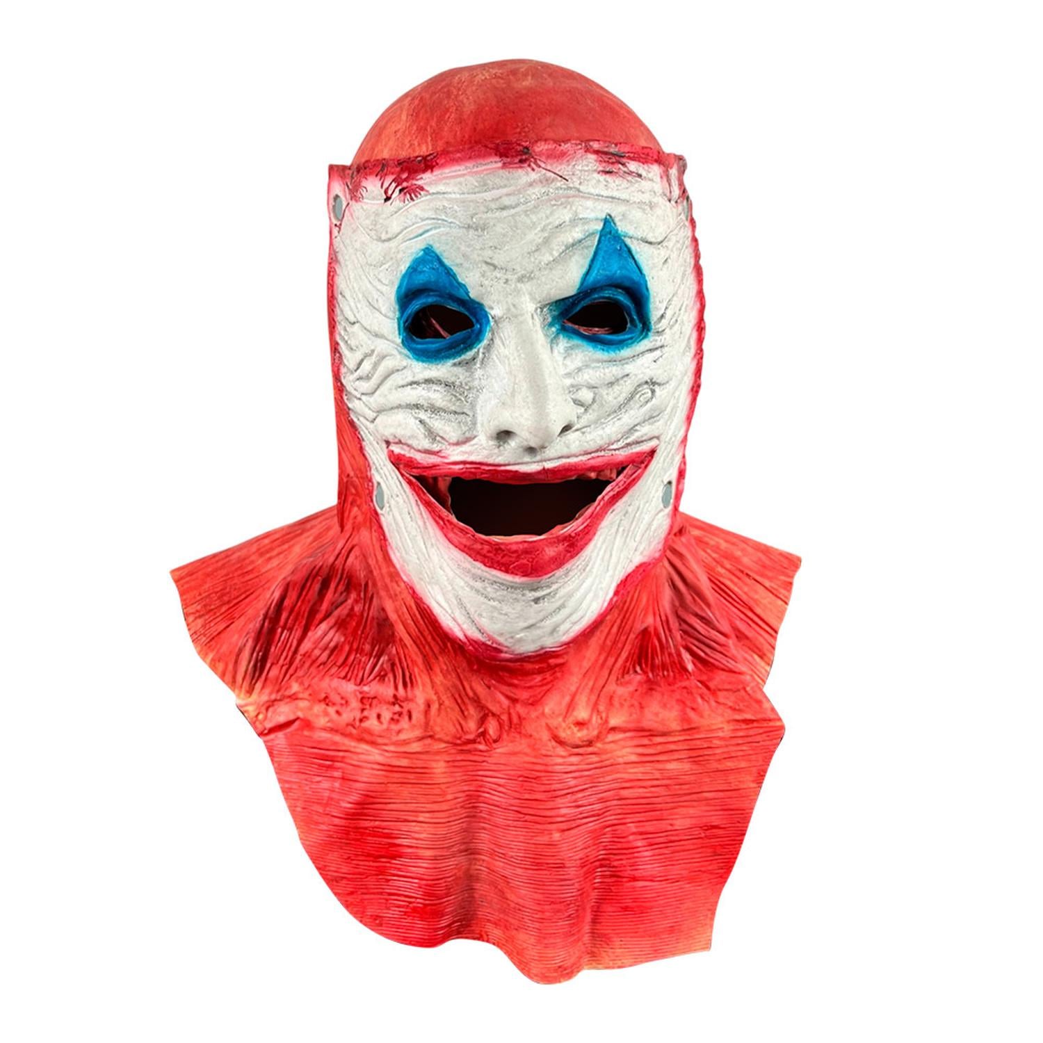 MÁSCARA DE PAYASO DOBLE CARA LÁTEX HALLOWEEN - 1