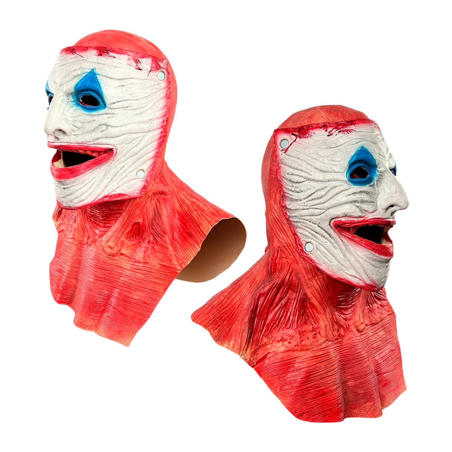 MÁSCARA DE PAYASO DOBLE CARA LÁTEX HALLOWEEN - 2