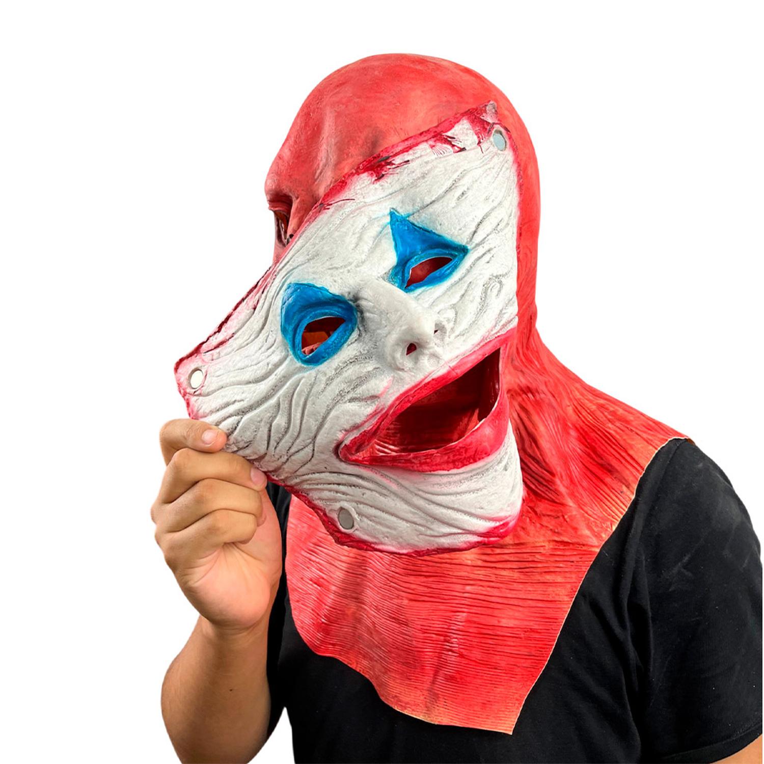 MÁSCARA DE PAYASO DOBLE CARA LÁTEX HALLOWEEN - 7
