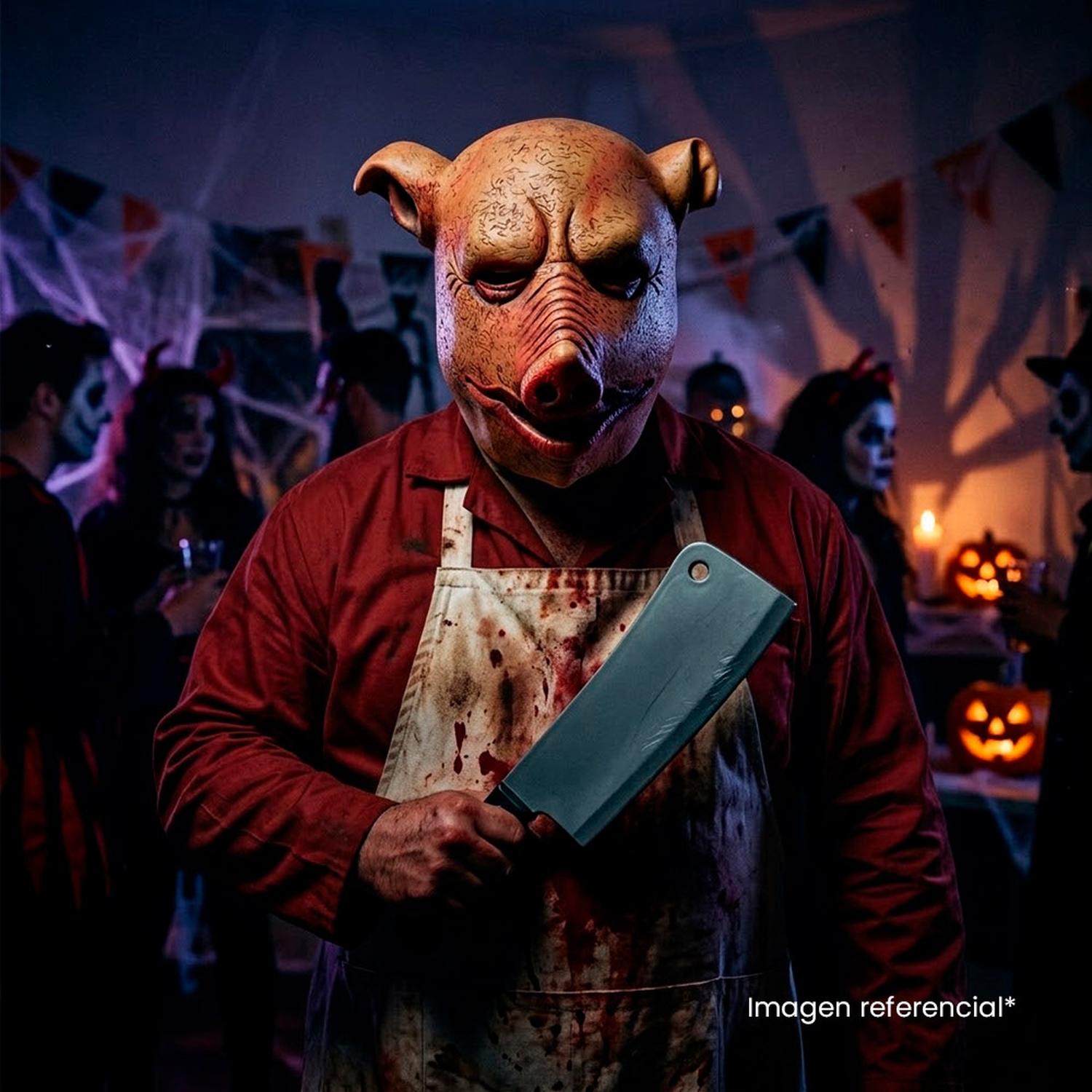MÁSCARA DE CERDO LÁTEX HALLOWEEN - 6