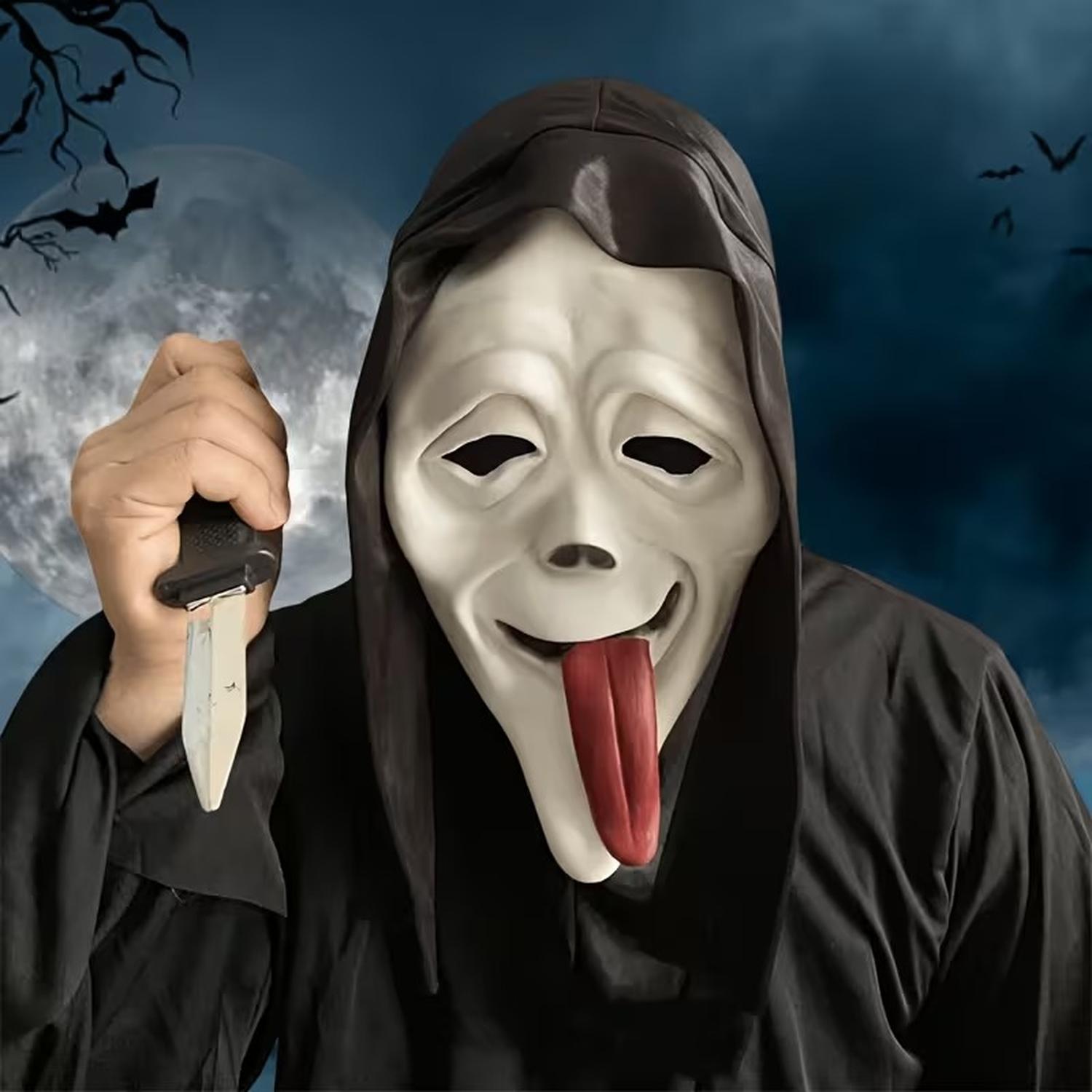MÁSCARA DE GHOSTFACE DIVERTIDO LÁTEX HALLOWEEN - 7