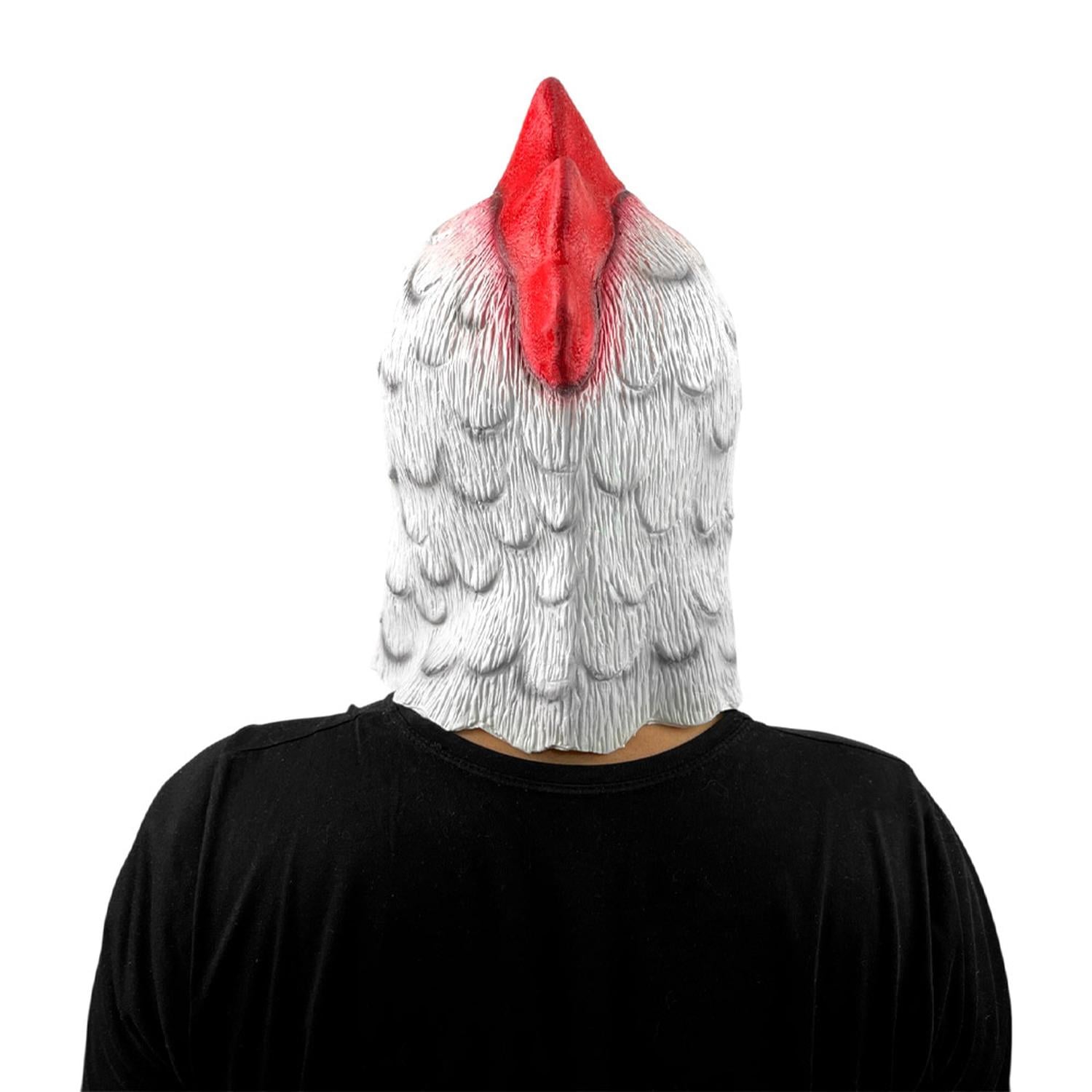 MÁSCARA DE POLLO JACKET HOTLINE MIAMI LÁTEX HALLOWEEN - 4