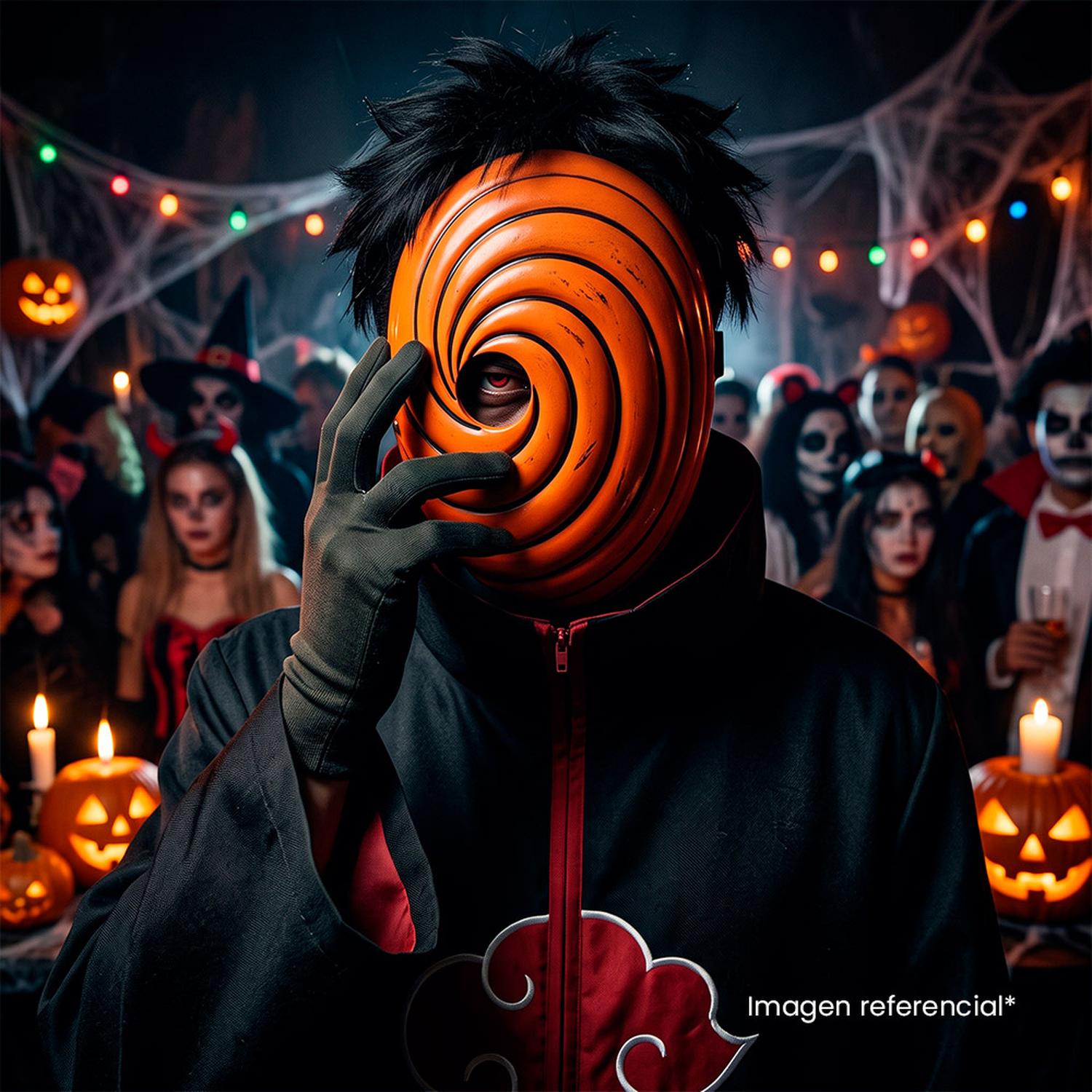 MÁSCARA DE TOBI OBITO UCHIHA NARUTO COSPLAY HALLOWEEN - 7