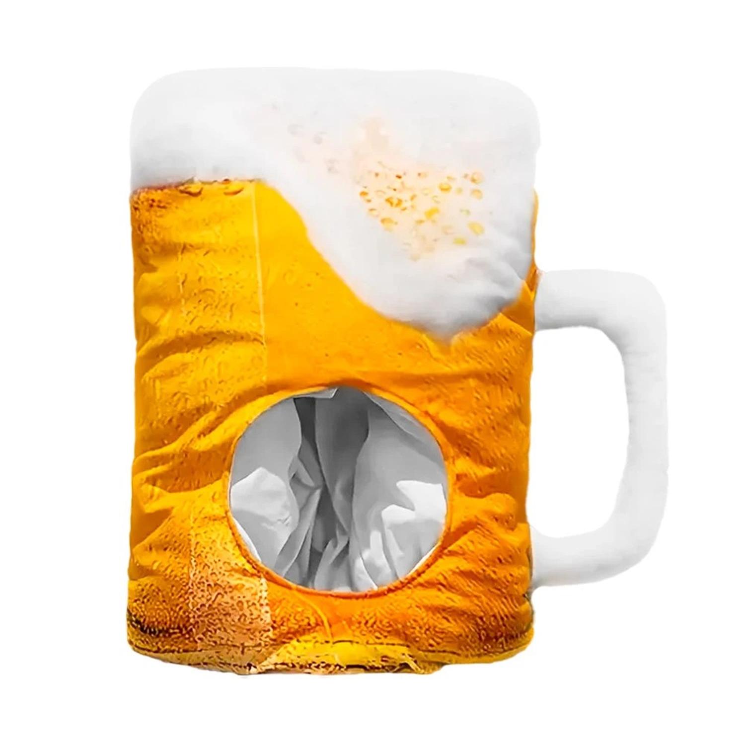 MÁSCARA DISFRAZ DIVERTIDO VASO DE CERVEZA HALLOWEEN FIESTA - 1
