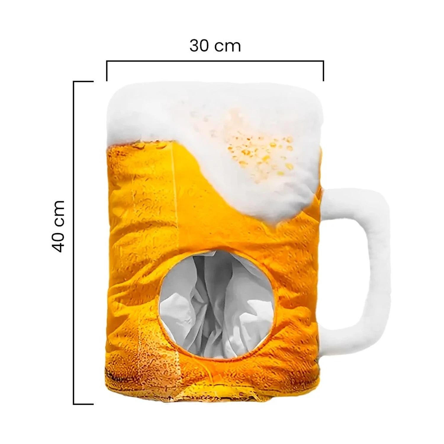 MÁSCARA DISFRAZ DIVERTIDO VASO DE CERVEZA HALLOWEEN FIESTA - 2