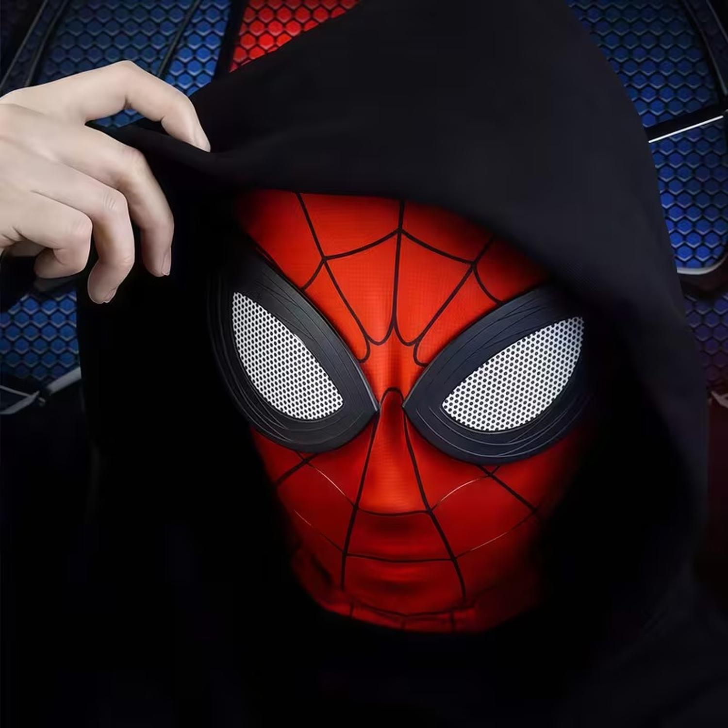 MÁSCARA DE SPIDERMAN TELA ROJO HALLOWEEN - 4