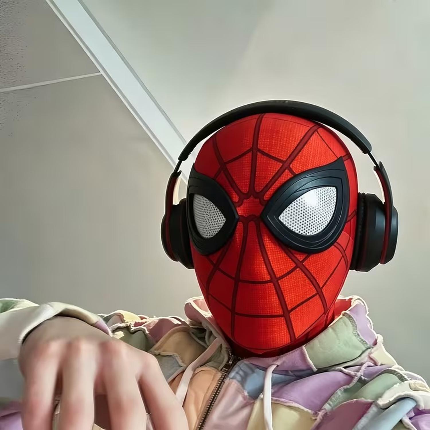 MÁSCARA DE SPIDERMAN TELA ROJO HALLOWEEN - 5