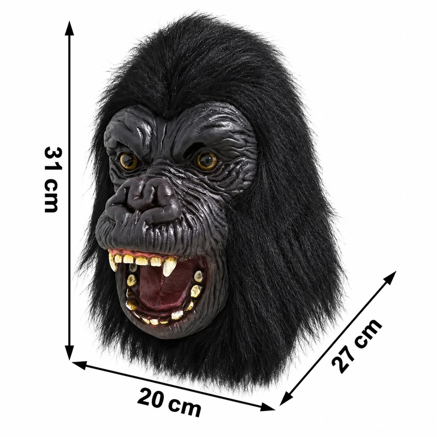 MÁSCARA DE GORILA KING KONG LÁTEX HALLOWEEN - 6