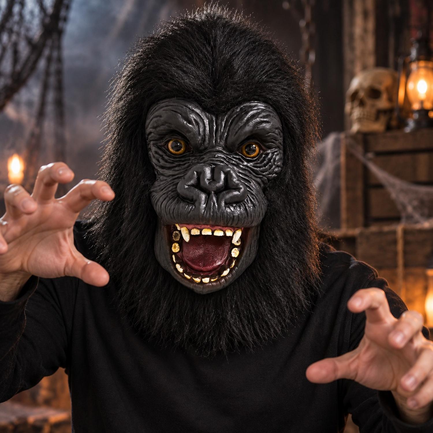 MÁSCARA DE GORILA KING KONG LÁTEX HALLOWEEN - 7