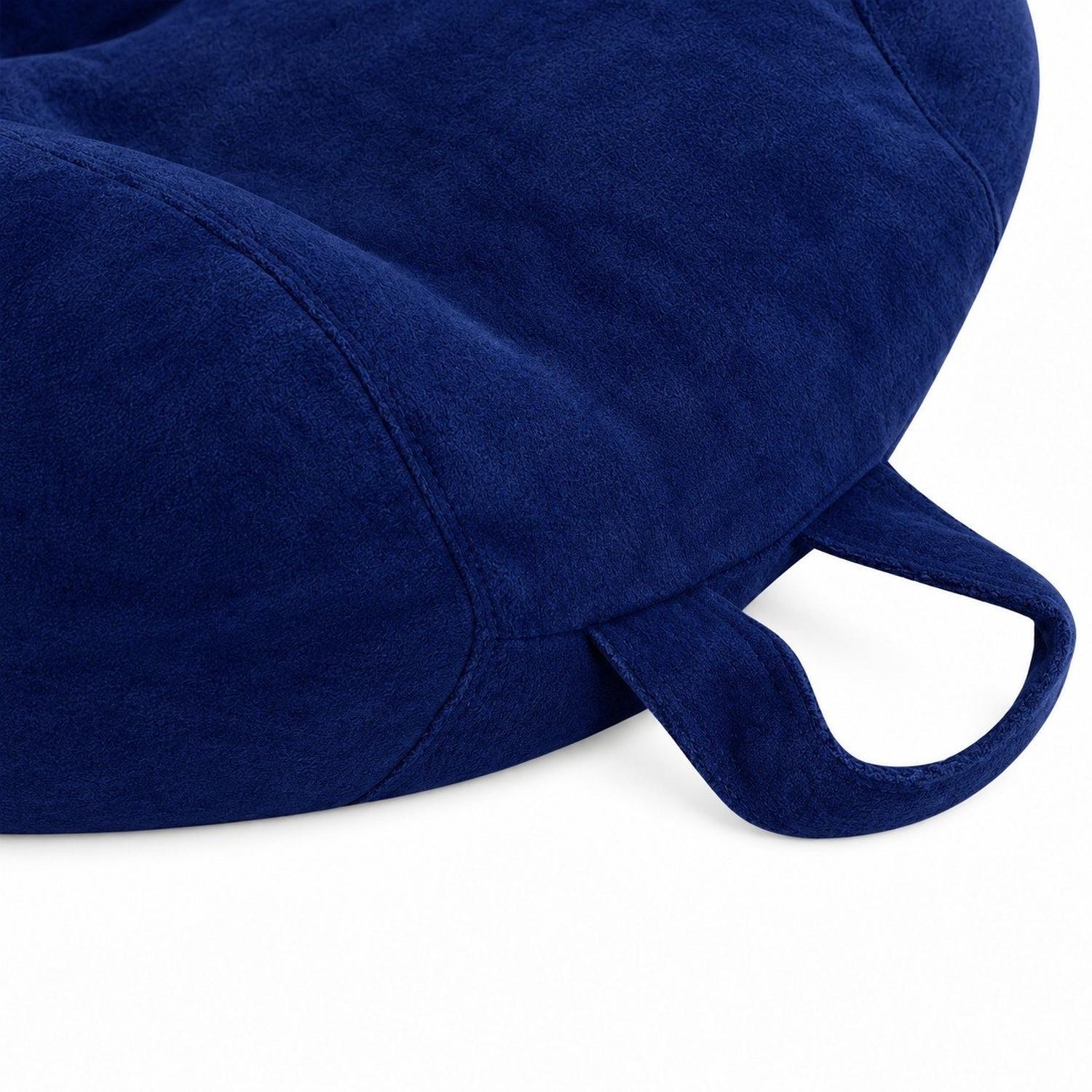 PUFF CON RELLENO DE POLIESTIRENO Y FORRO INTERIOR 110 X 90CM AZUL - 5