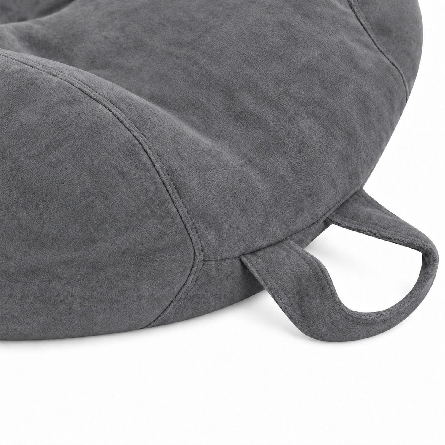 PUFF CON RELLENO DE POLIESTIRENO Y FORRO INTERIOR 110 X 90CM GRIS - 5