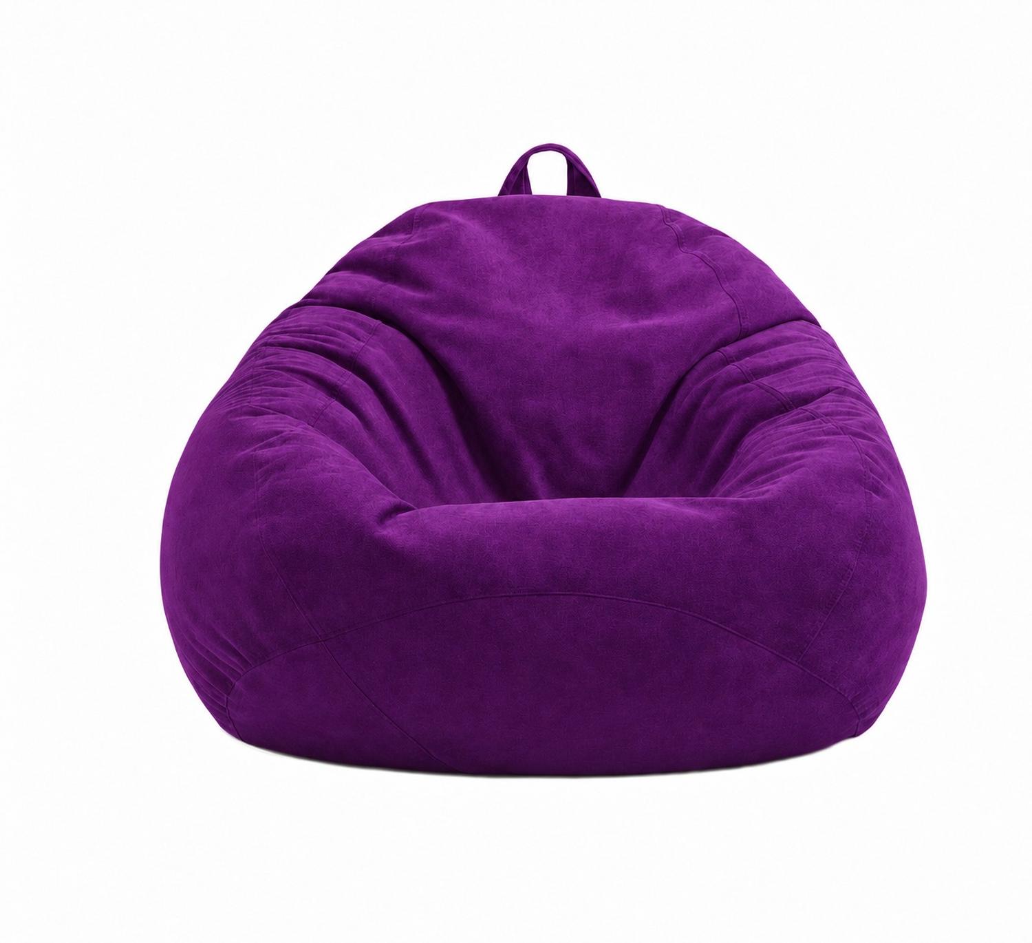 PUFF CON RELLENO DE POLIESTIRENO Y FORRO INTERIOR 110 X 90CM MORADO - 1