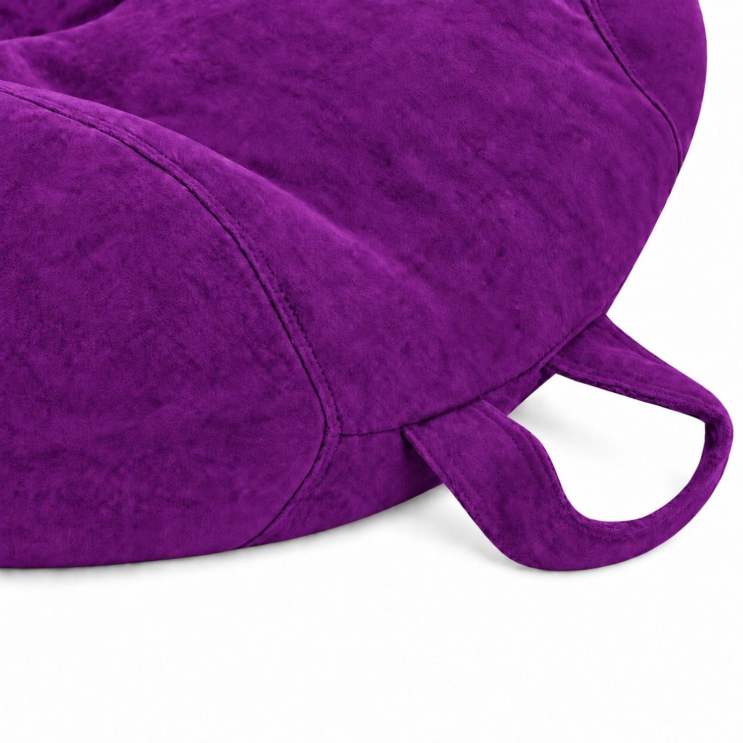 PUFF CON RELLENO DE POLIESTIRENO Y FORRO INTERIOR 110 X 90CM MORADO - 5
