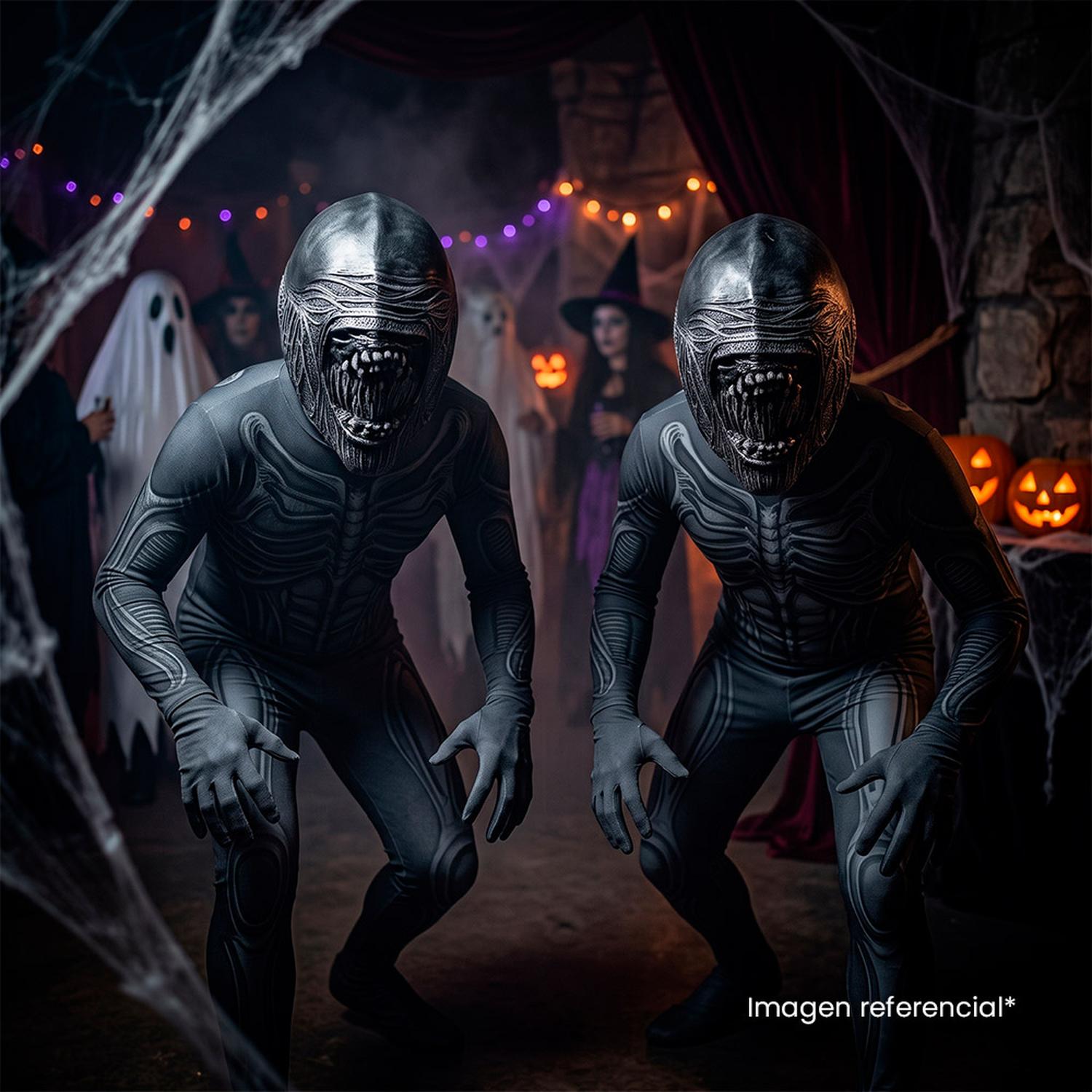 MÁSCARA DE ALIEN DEPREDADOR LÁTEX HALLOWEEN - 6