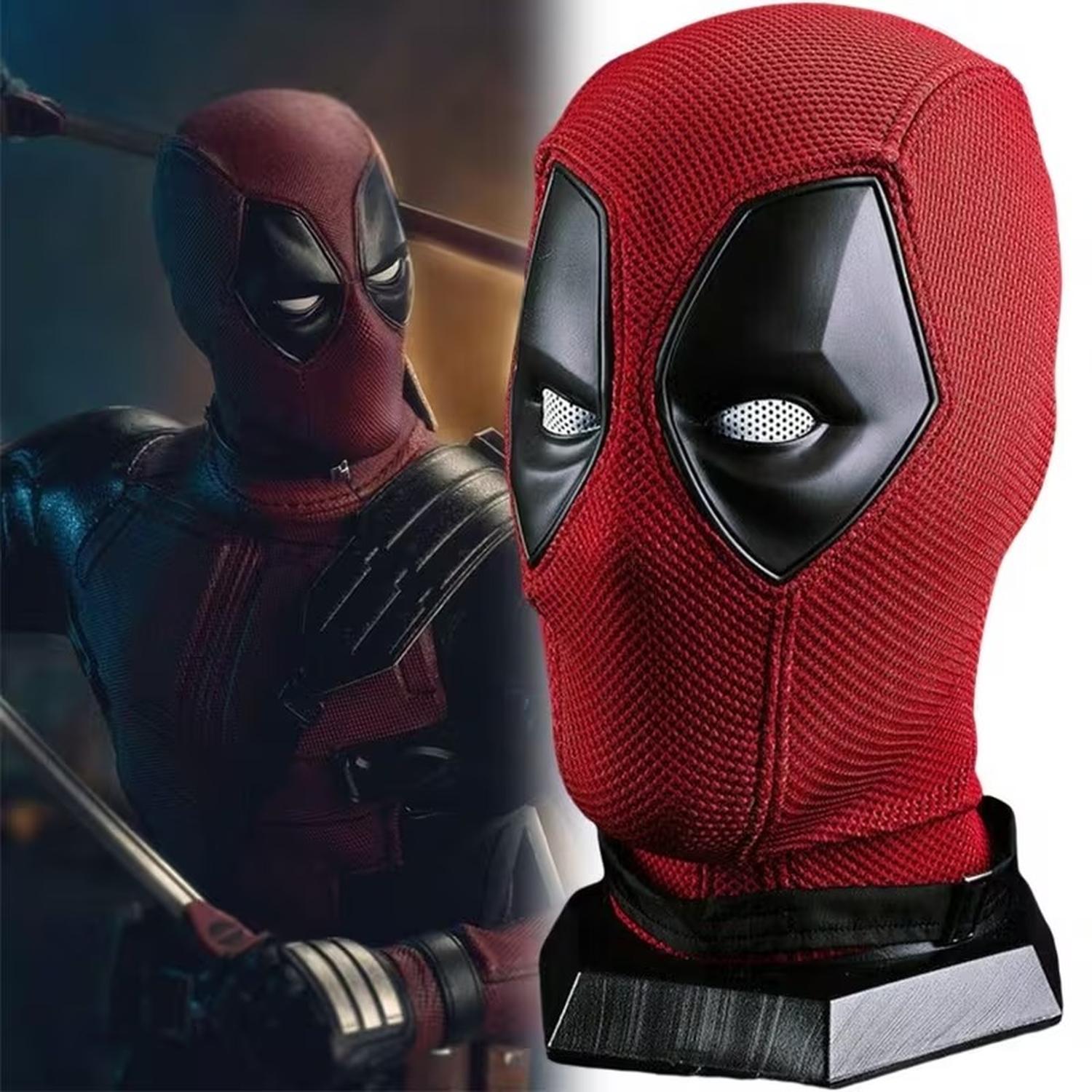 MÁSCARA DE DEADPOOL DE TELA PARA ADULTO HALLOWEEN COSPLAY - 4