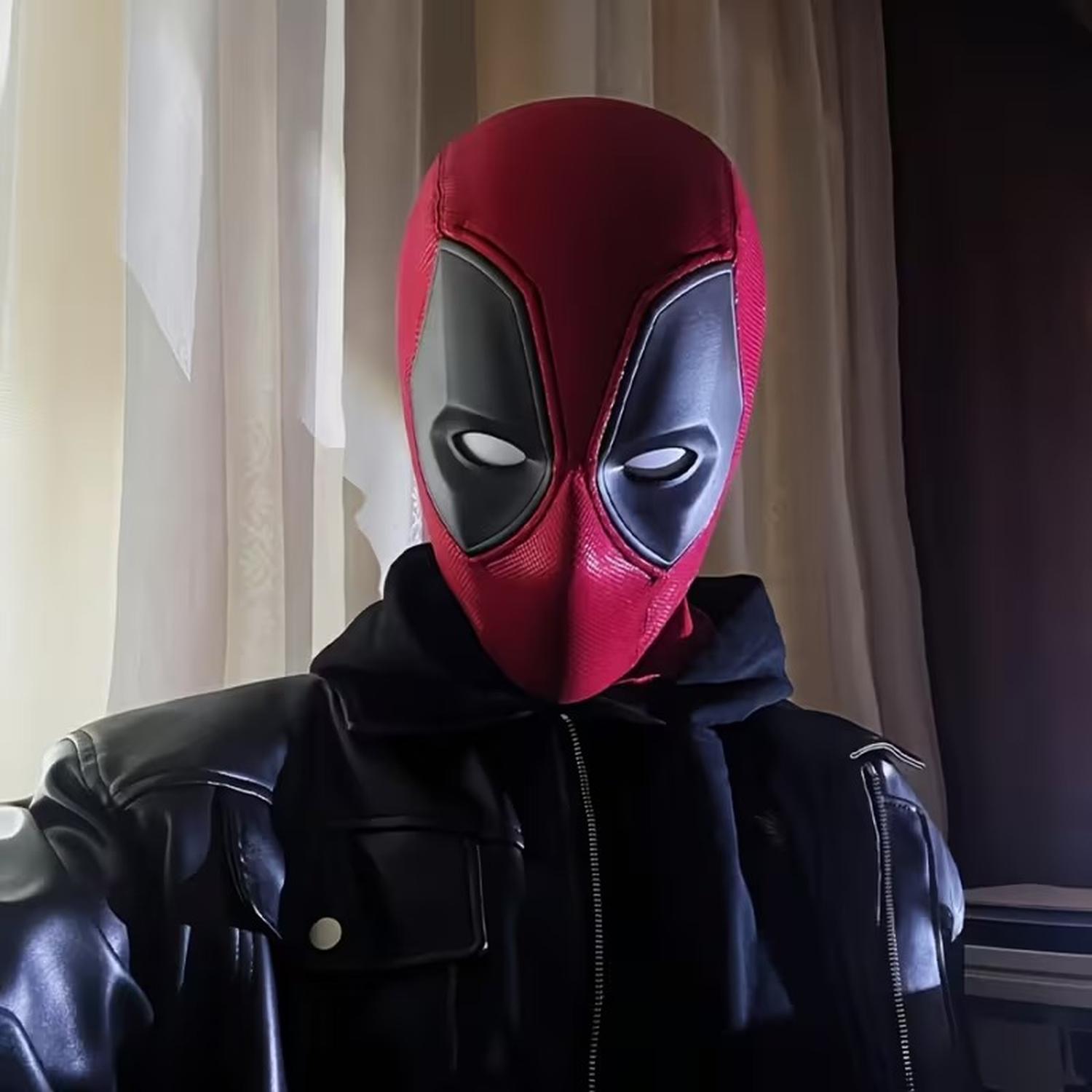 MÁSCARA DE DEADPOOL DE TELA PARA ADULTO HALLOWEEN COSPLAY - 5