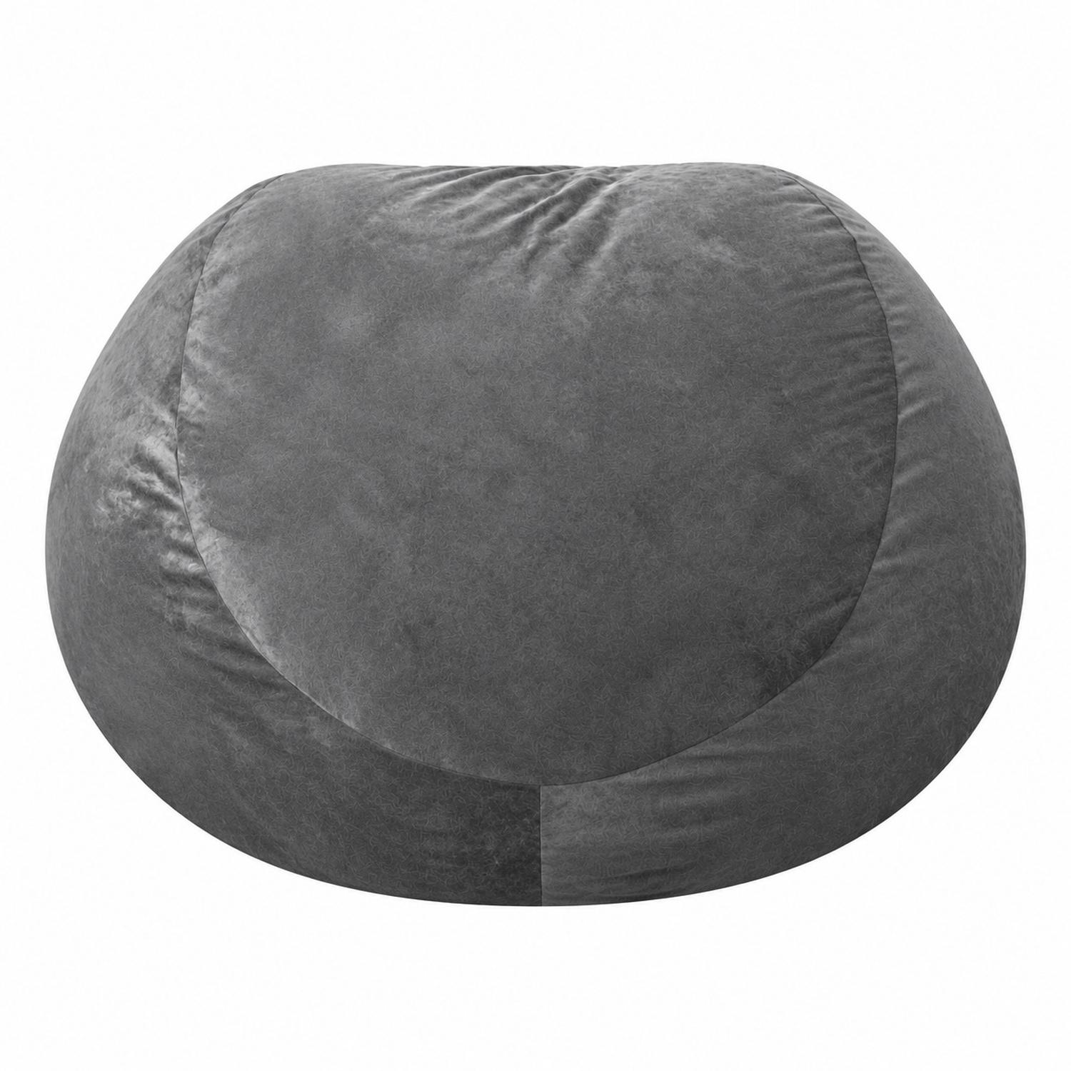 PUFF GIGANTE BEANBAG GRIS CON RELLENO DE POLIESTIRENO 150 X 55CM - 2