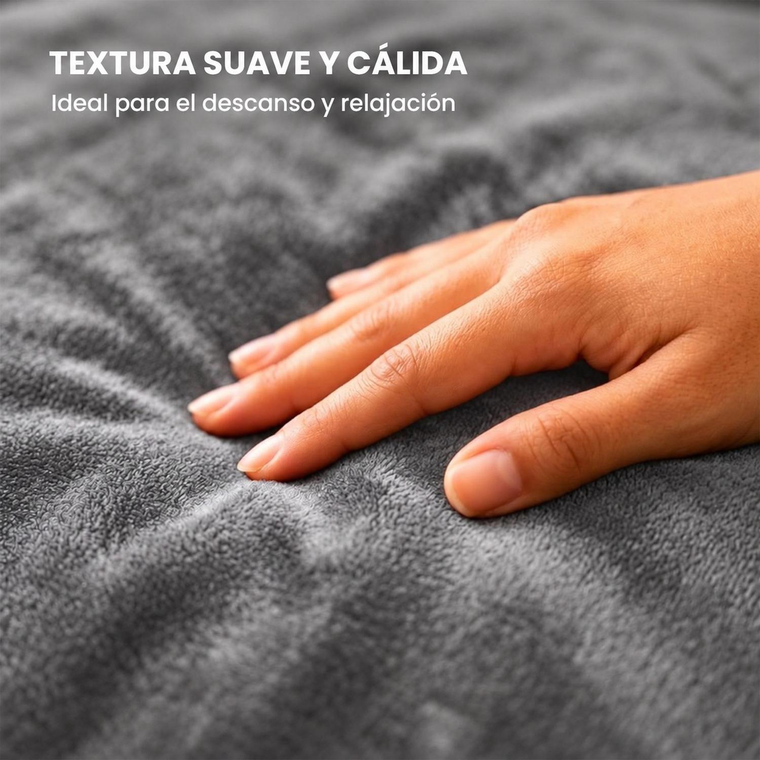 PUFF GIGANTE BEANBAG GRIS CON RELLENO DE POLIESTIRENO 150 X 55CM - 5
