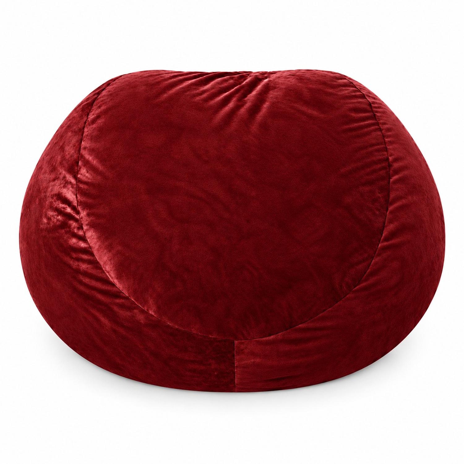 PUFF GIGANTE BEANBAG ROJO CON RELLENO DE POLIESTIRENO 150 X 55CM - 2