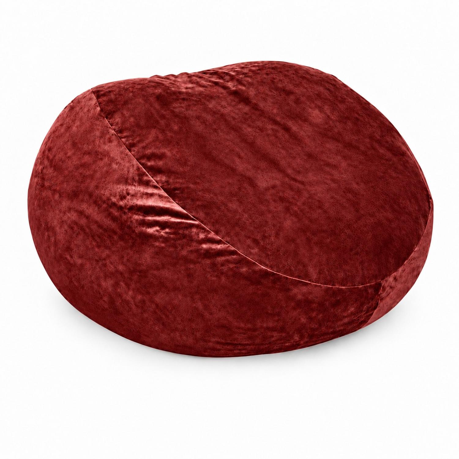 PUFF GIGANTE BEANBAG ROJO CON RELLENO DE POLIESTIRENO 150 X 55CM - 3
