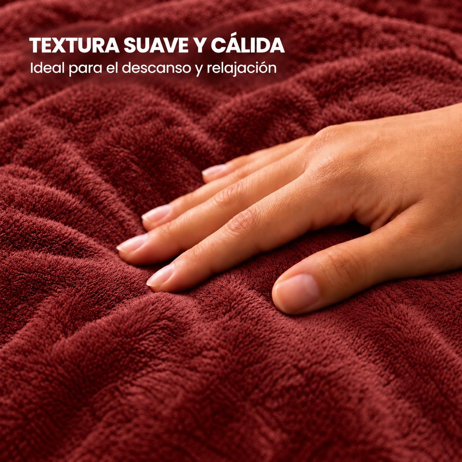 PUFF GIGANTE BEANBAG ROJO CON RELLENO DE POLIESTIRENO 150 X 55CM - 5