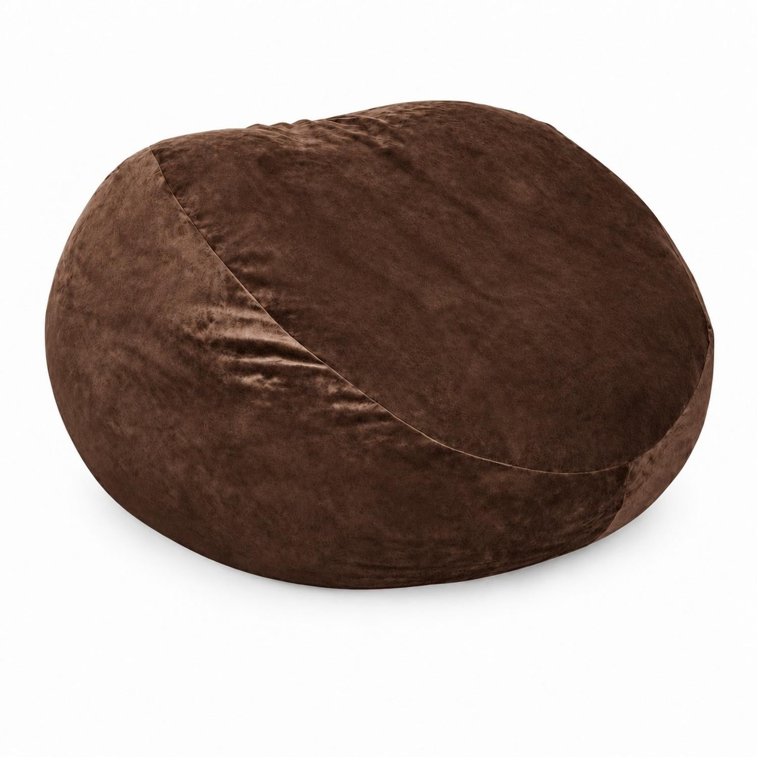 PUFF GIGANTE BEANBAG MARRÓN CON RELLENO DE POLIESTIRENO 150 X 55CM - 3