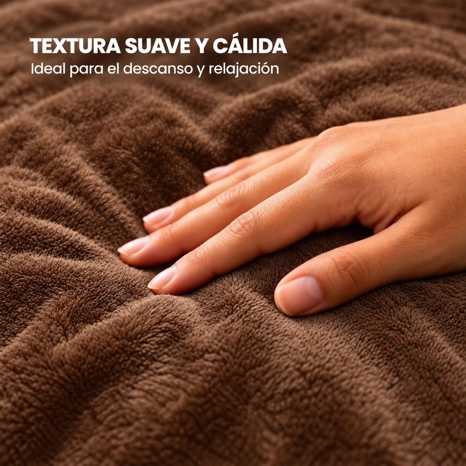 PUFF GIGANTE BEANBAG MARRÓN CON RELLENO DE POLIESTIRENO 150 X 55CM - 5