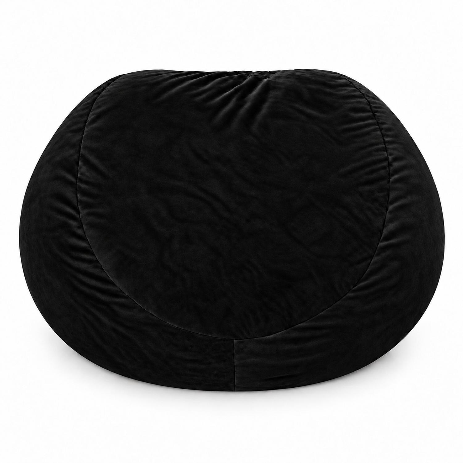 PUFF GIGANTE BEANBAG NEGRO CON RELLENO DE POLIESTIRENO 150 X 55CM - 2