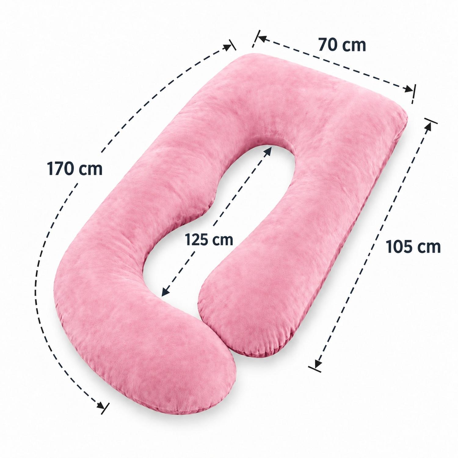 COJÍN CORPORAL MATERNAL TIPO J ROSADO - 4