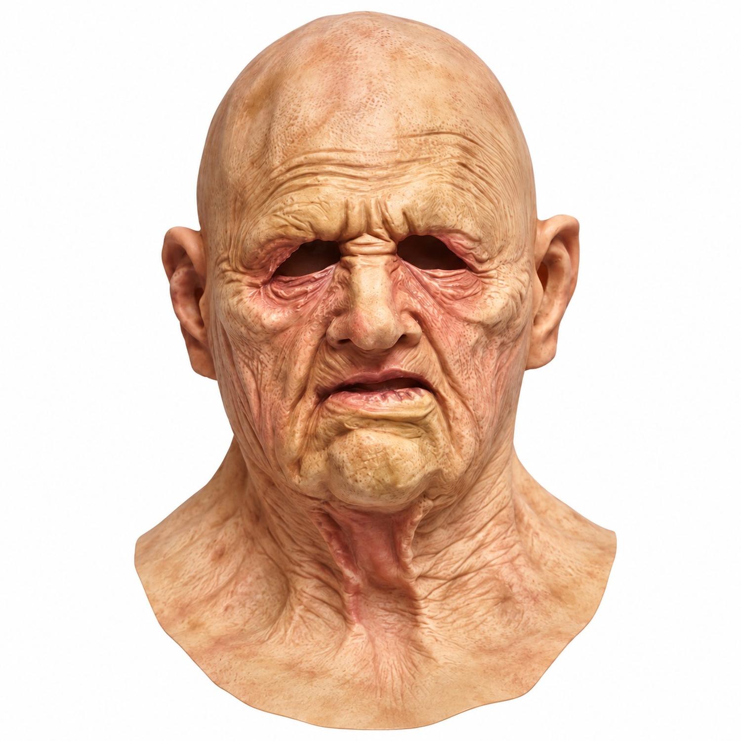 MÁSCARA REALISTA DE ANCIANO LÁTEX HALLOWEEN COSPLAY - 1