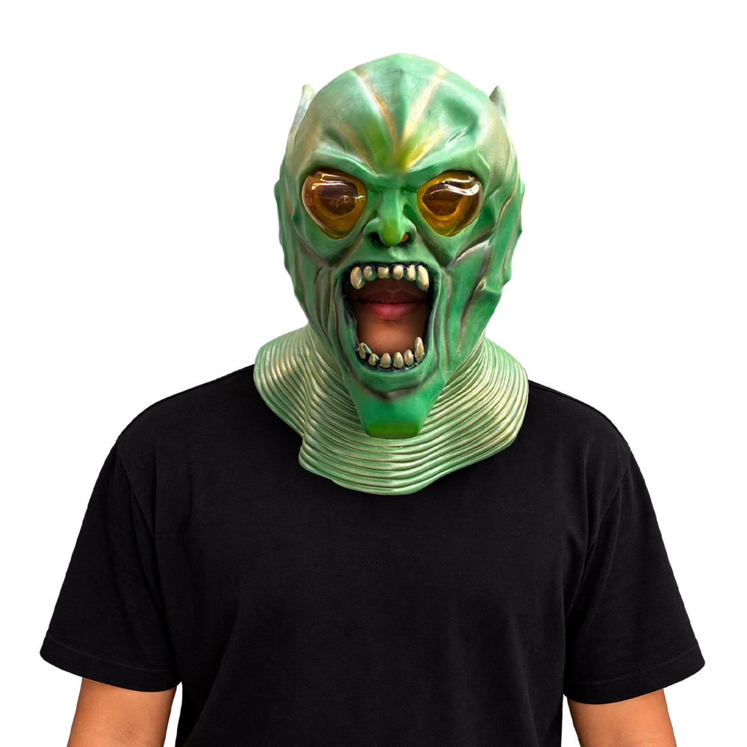 MÁSCARA DE DUENDE VERDE DE LÁTEX PARA HALLOWEEN Y COSPLAY - 3