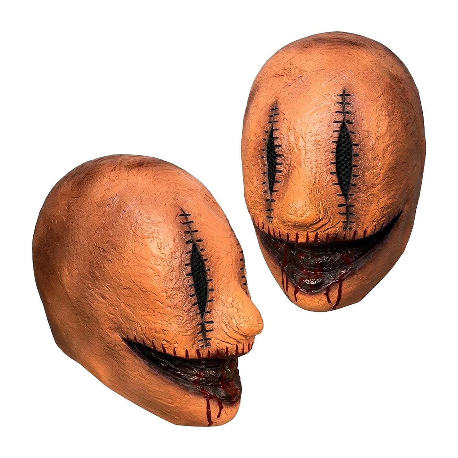 MÁSCARA DE ASESINO SONRIENTE CON COSTURAS DE LÁTEX PARA HALLOWEEN Y COSPLAY - 4